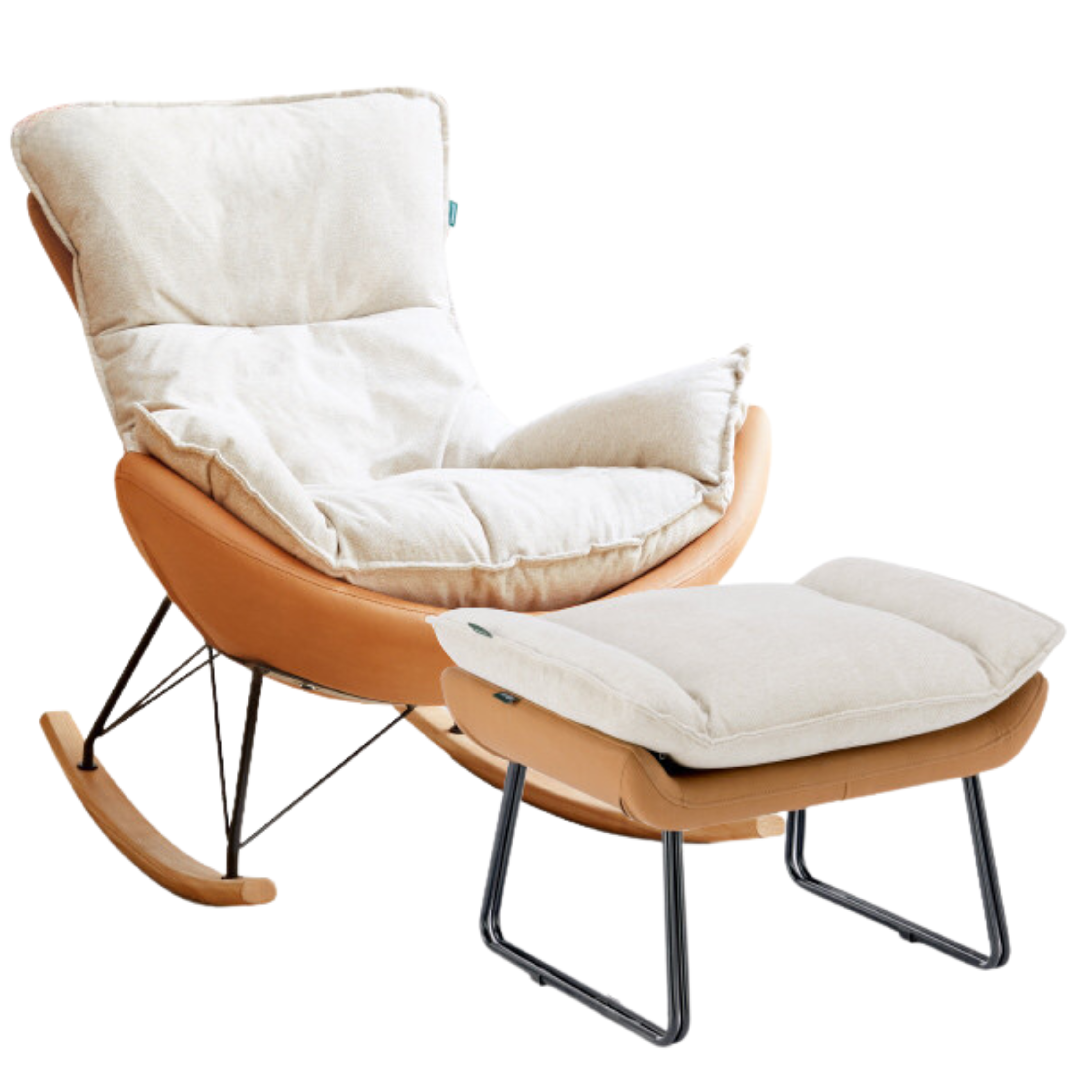 Mid Century Modern Rocking Armchair)