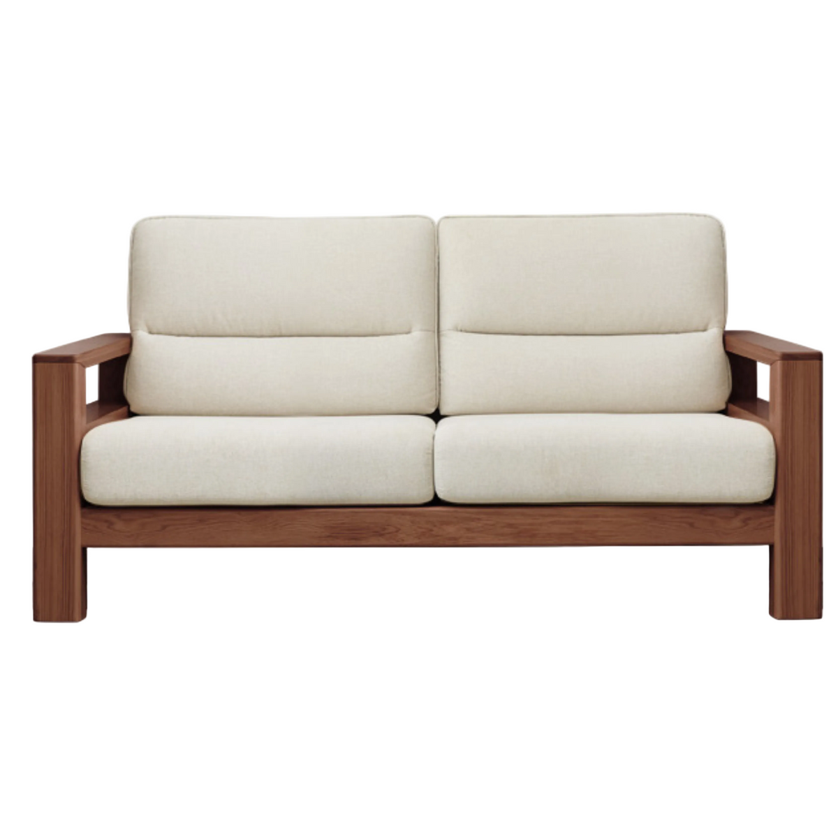 Ash, Black Walnut Solid Wood Oversized Sofa