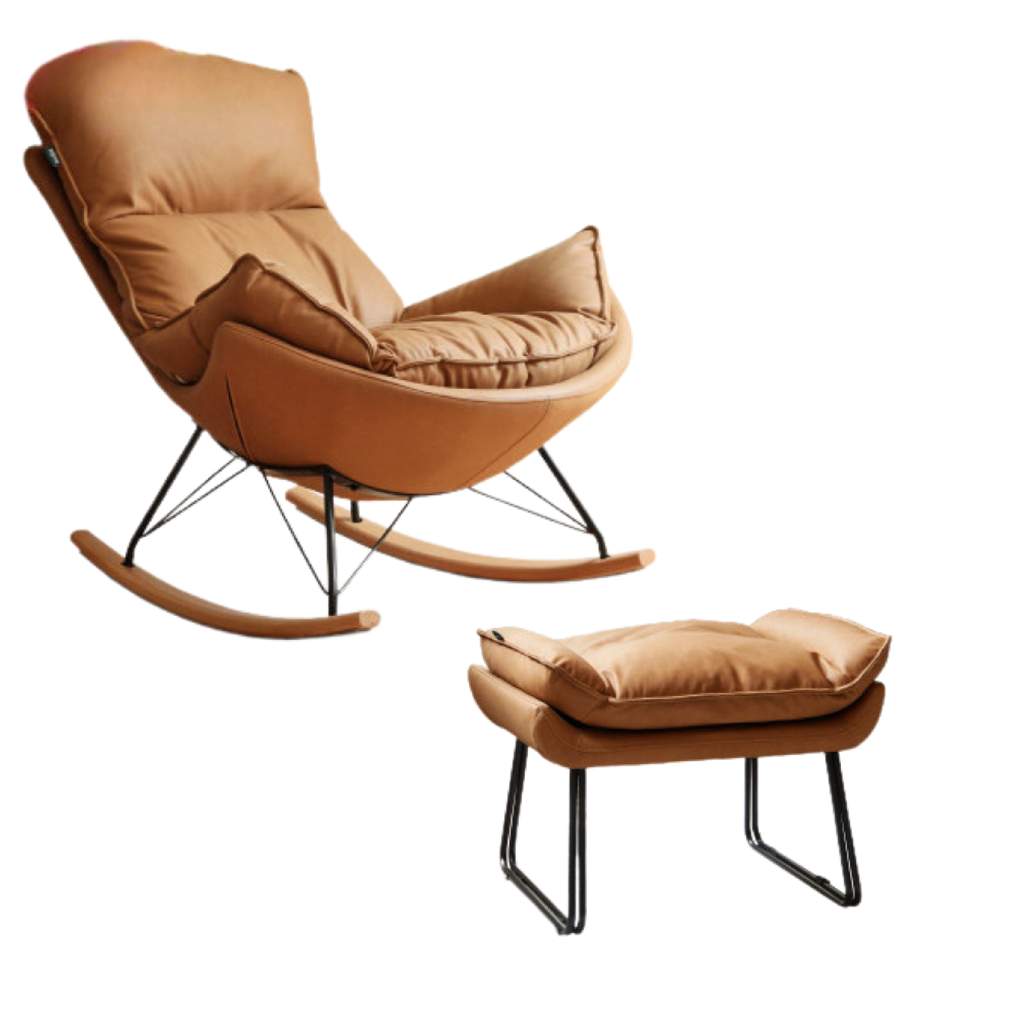 Mid Century Modern Rocking Armchair)
