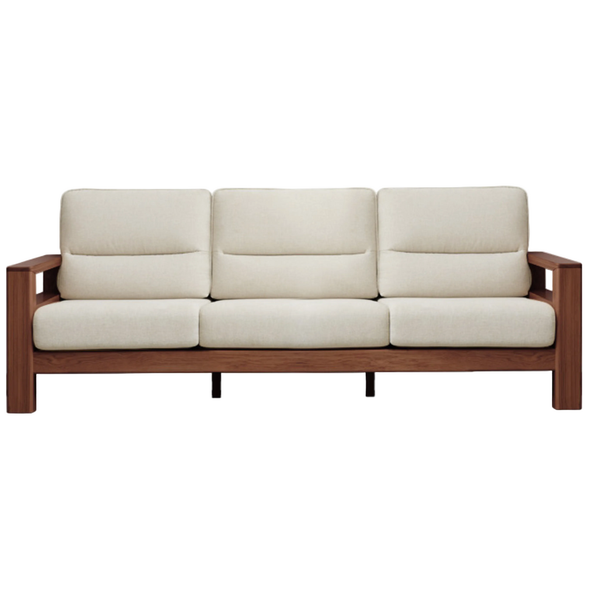 Ash, Black Walnut Solid Wood Oversized Sofa