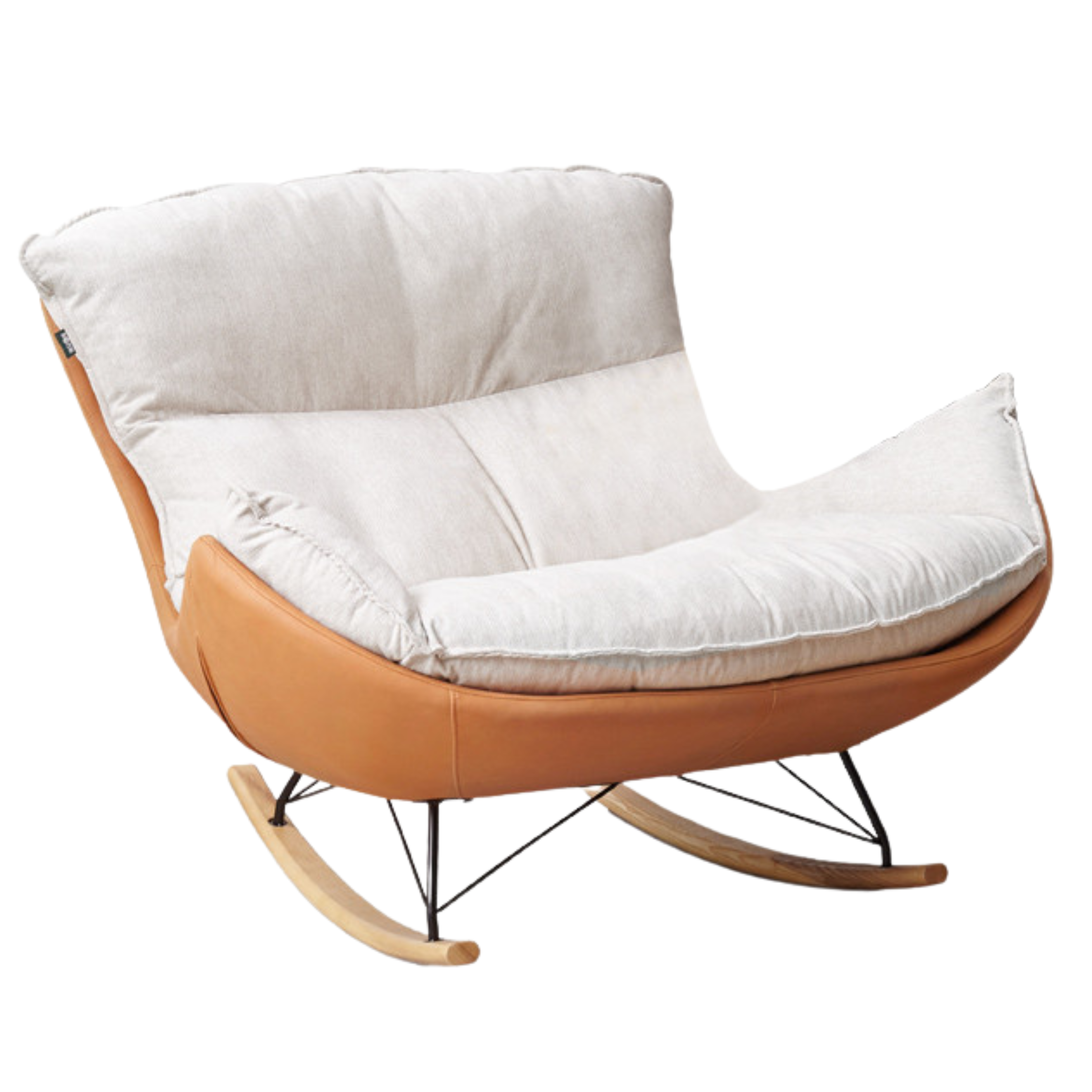 Mid Century Modern Rocking Armchair)