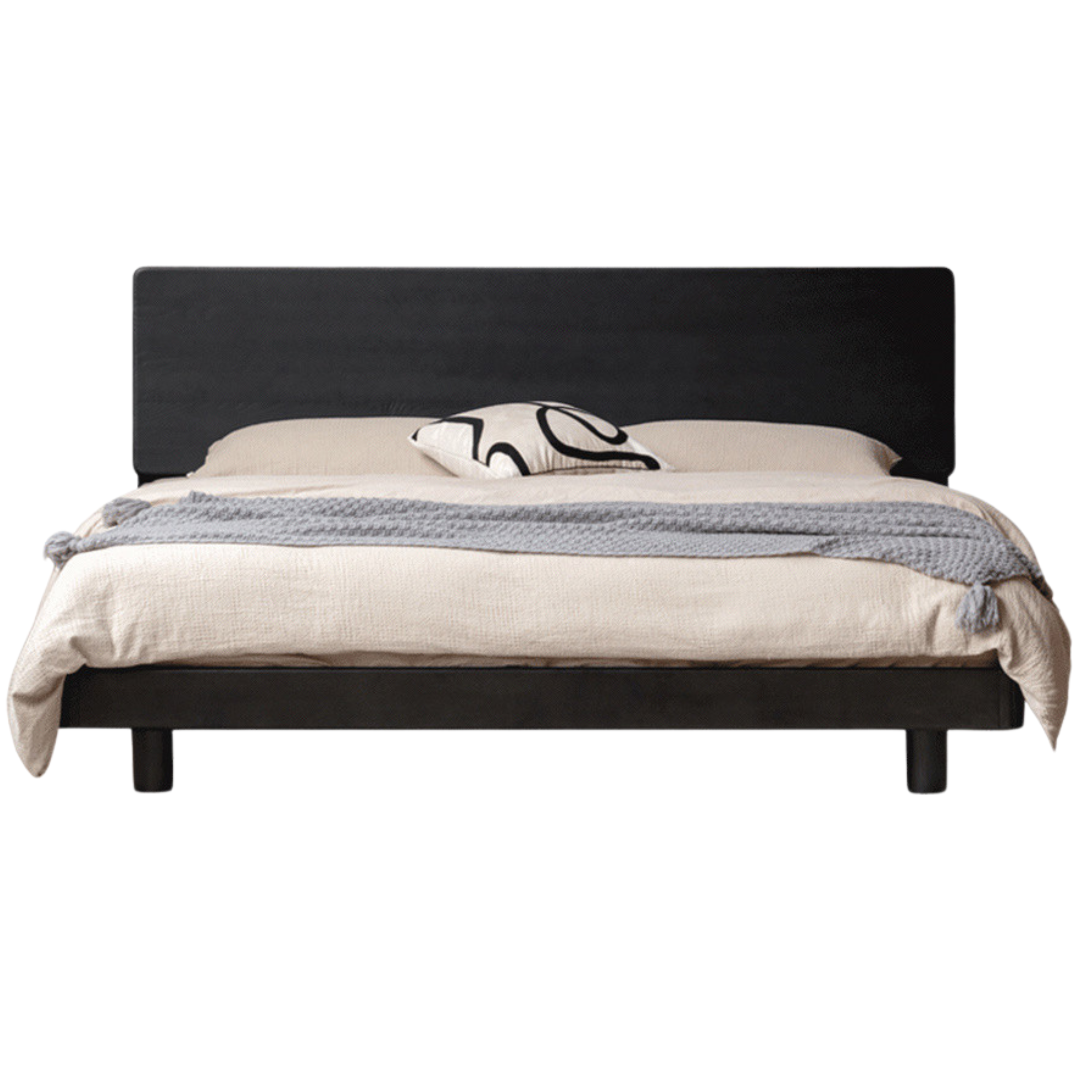 Oak Solid Wood Luminous Suspended Bed