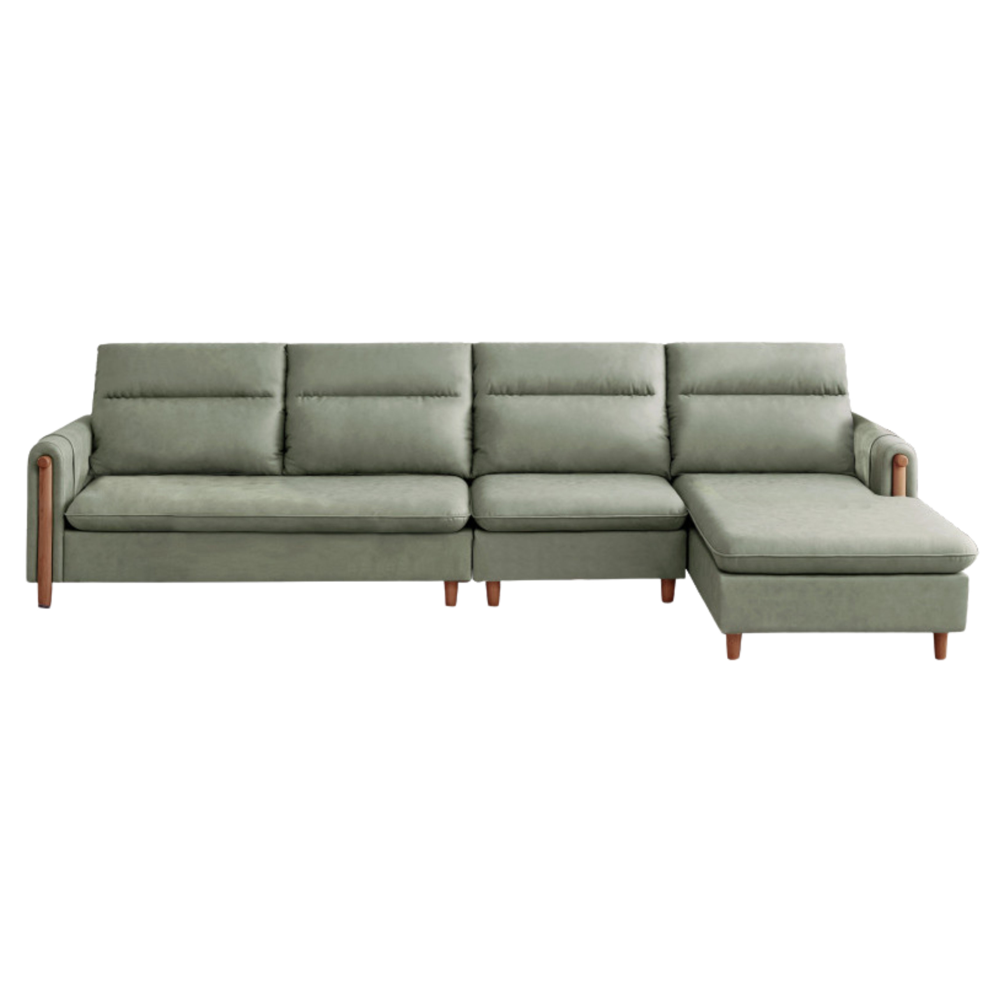Fabric Contemporary Sectional Sofa with Relaxed Seating