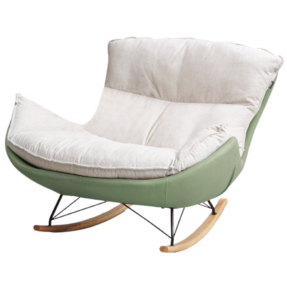 Fabric Rocking Lounge Chair with Soft Cushioned Seat - Best Seller