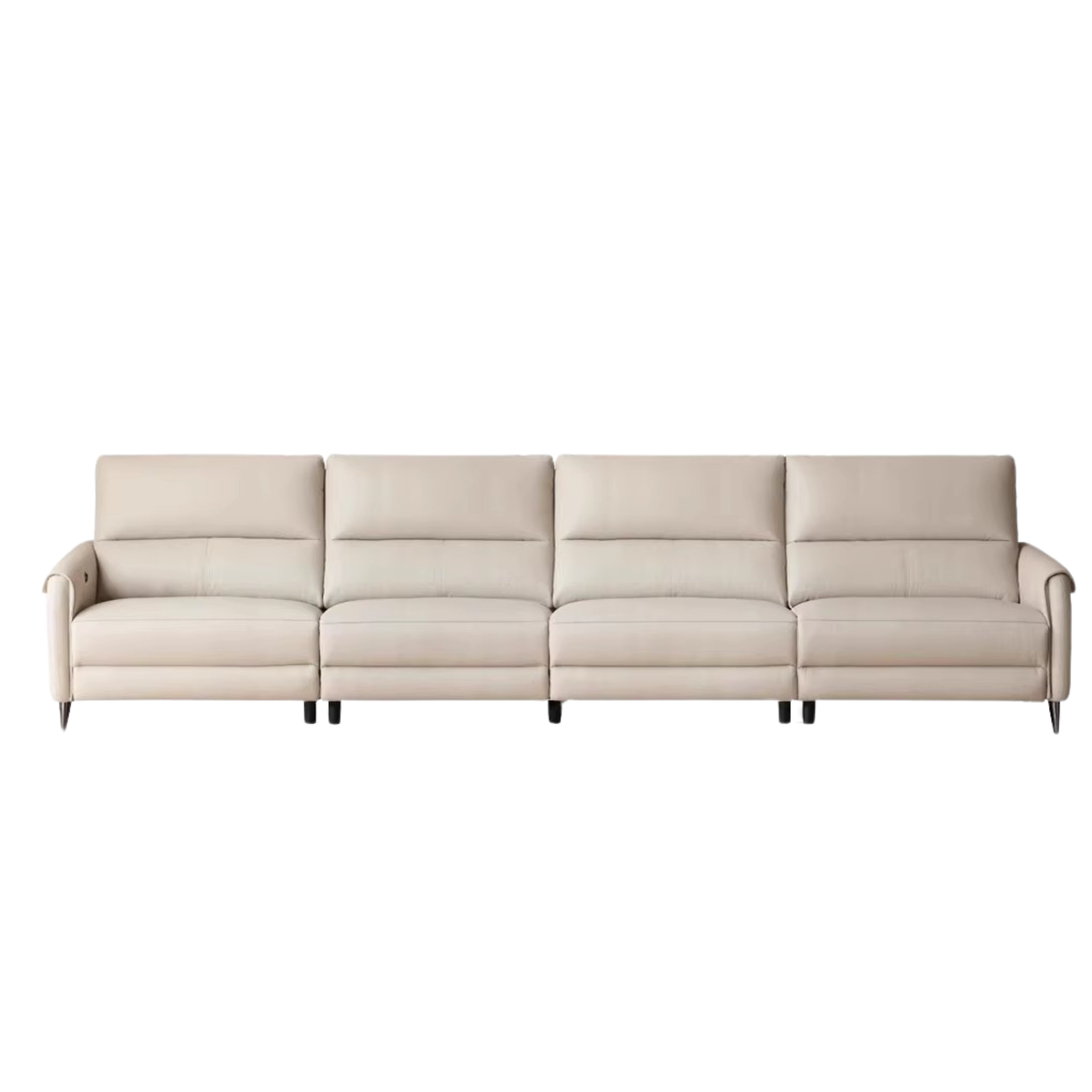 Genuine Leather Zero Wall Multifunctional Electric Sofa, Top Layer Cowhide Sofa.