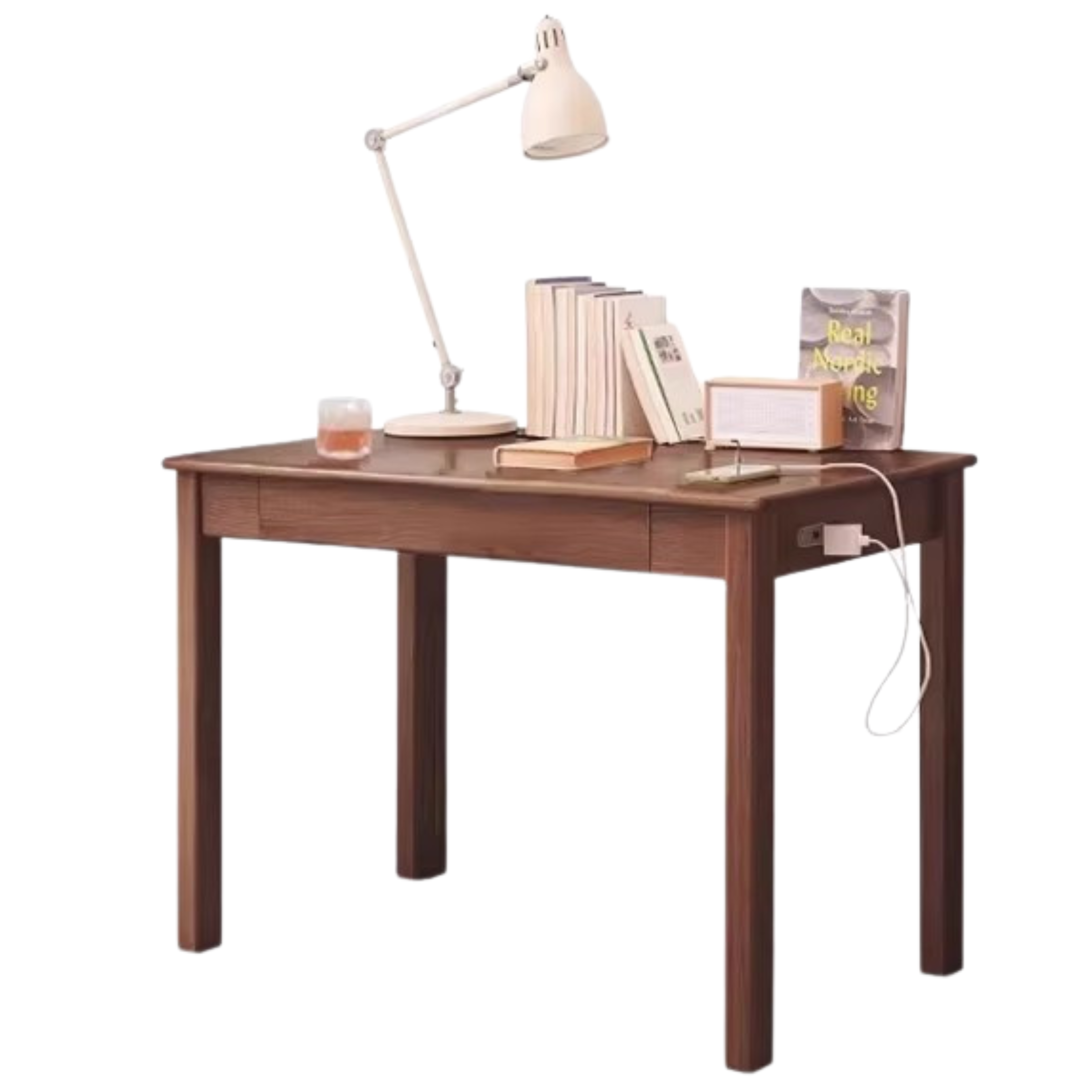 Black Walnut ,Oak, Ash, Sandalwood Solid Wood Office Desk