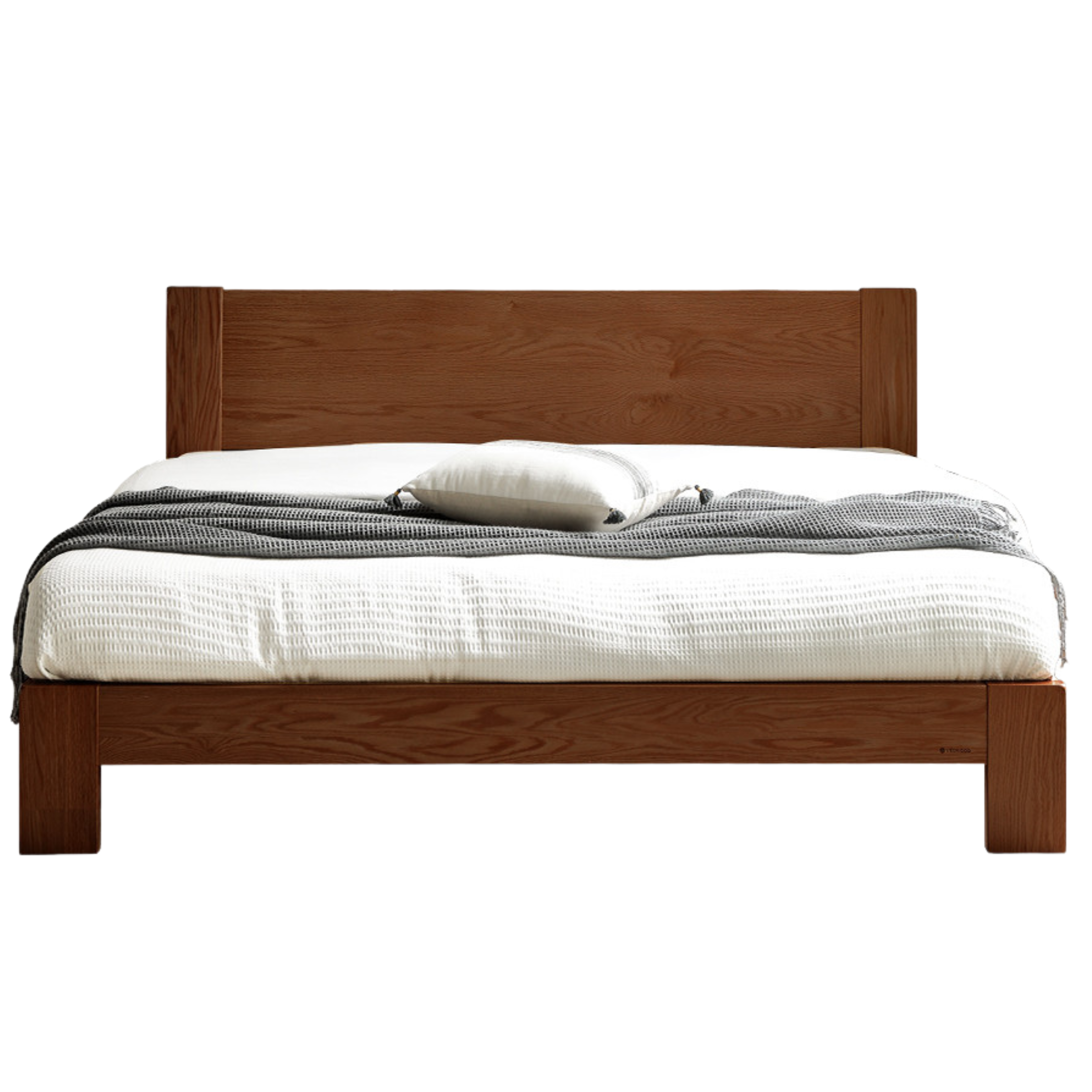 Oak, Rubberwood Solid Wood Bed - SPECIAL PRICE