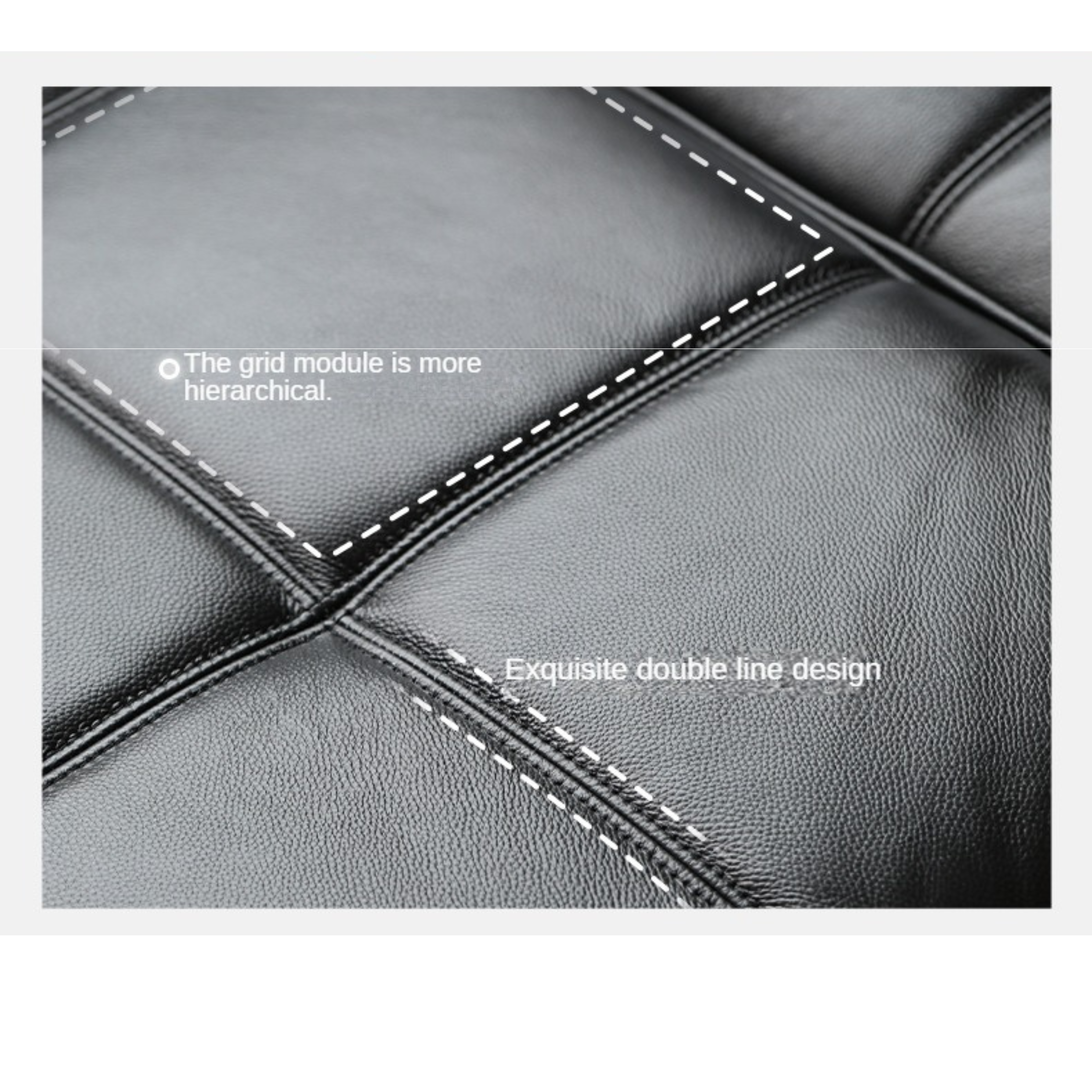 Leather Sofa Italian Black Straight Head Layer Yellow Cowhide.