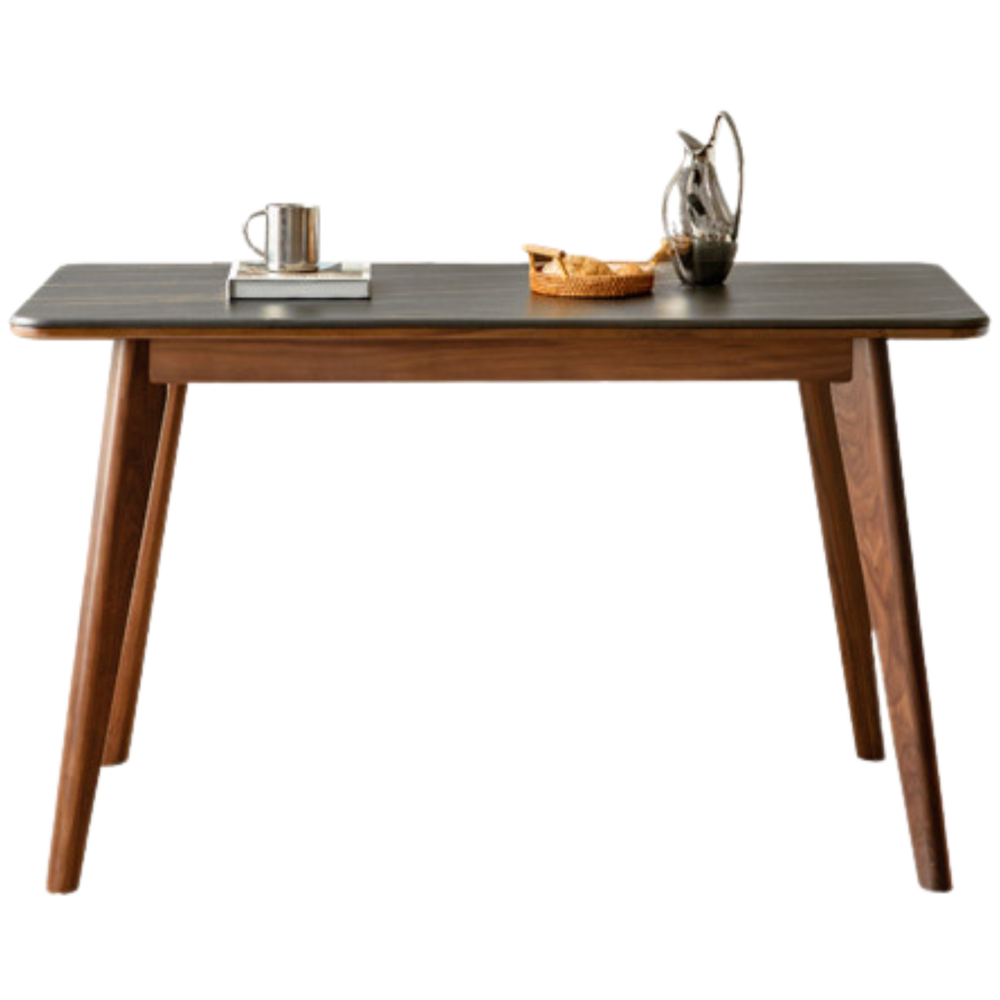 Ash, Black Walnut, Sandalwood Solid Wood Rock Plate Nordic Dining Table