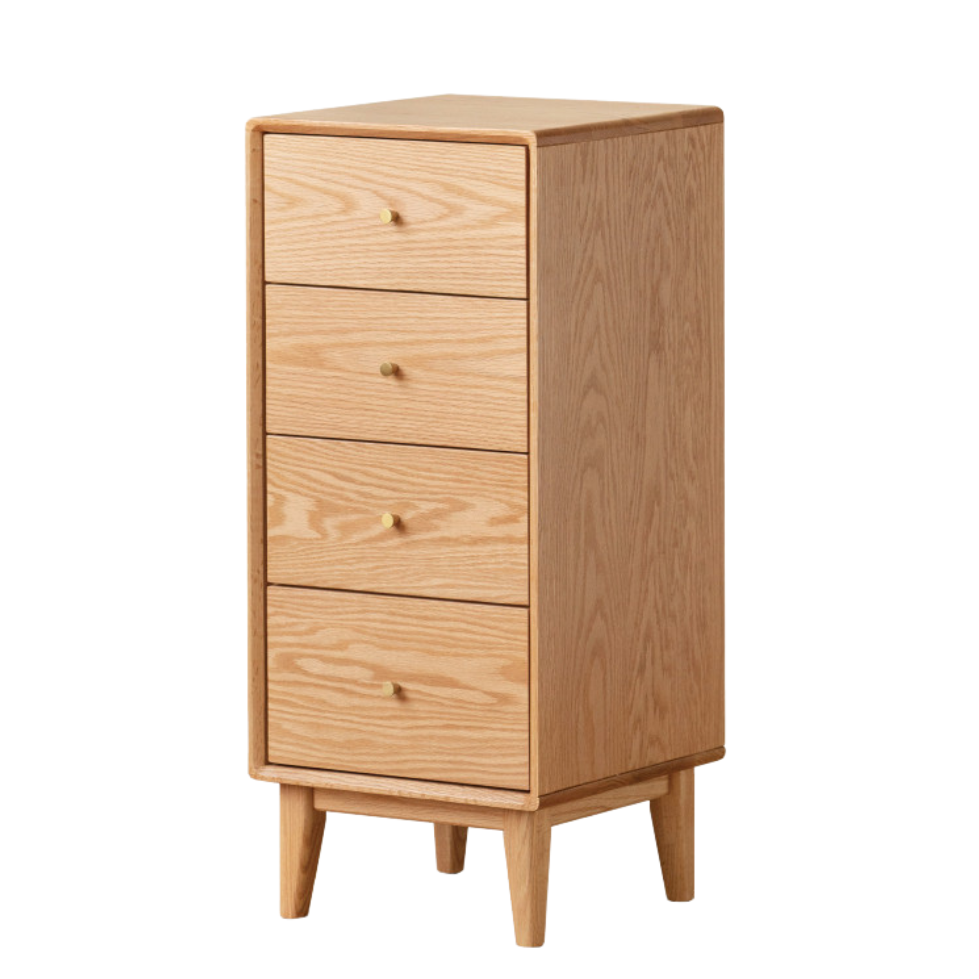 Oak, Beech Solid Wood Chest of Drawers, Multi-Functional Storage Cabinet Combination