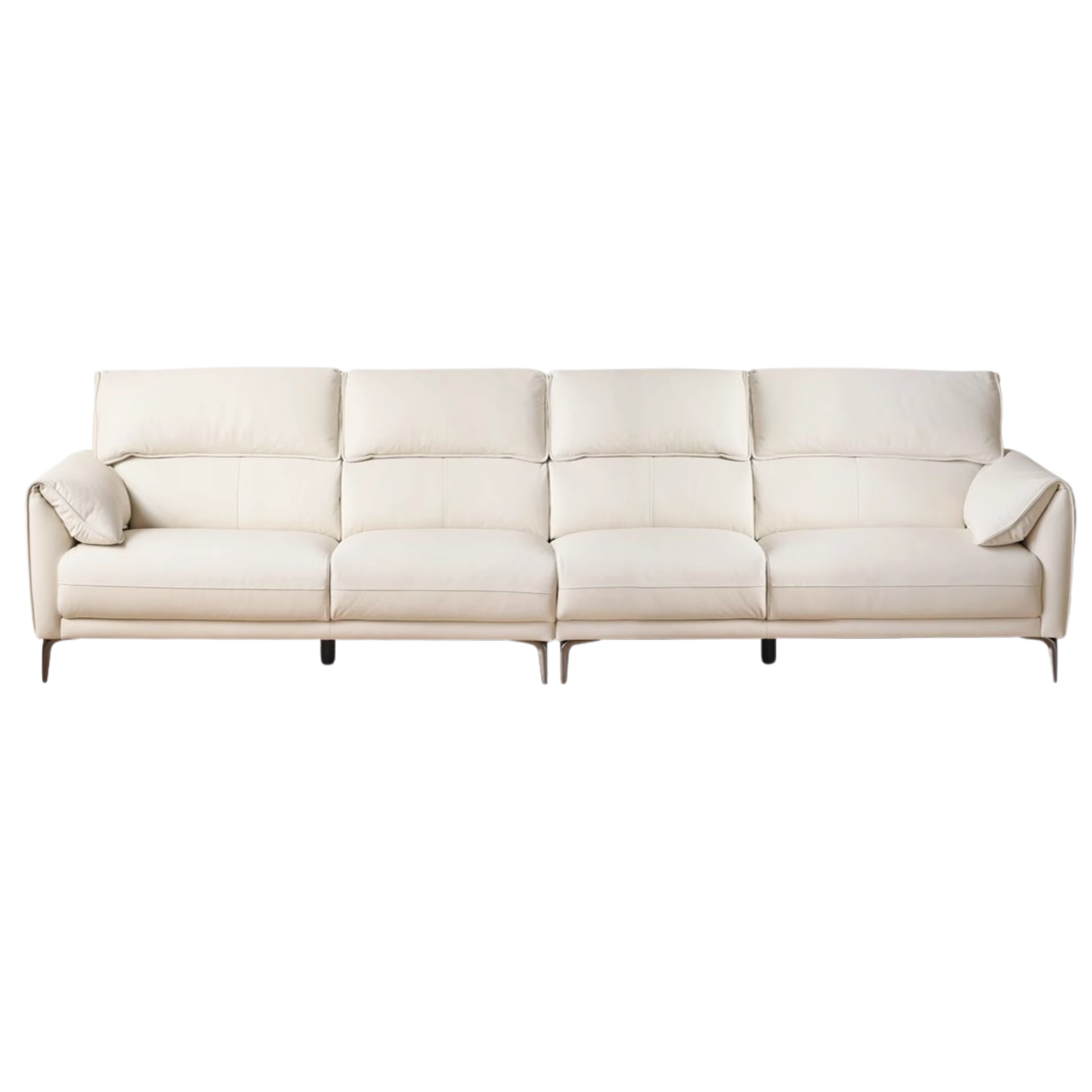 First Layer Cowhide Leather Goose Down Sofa.