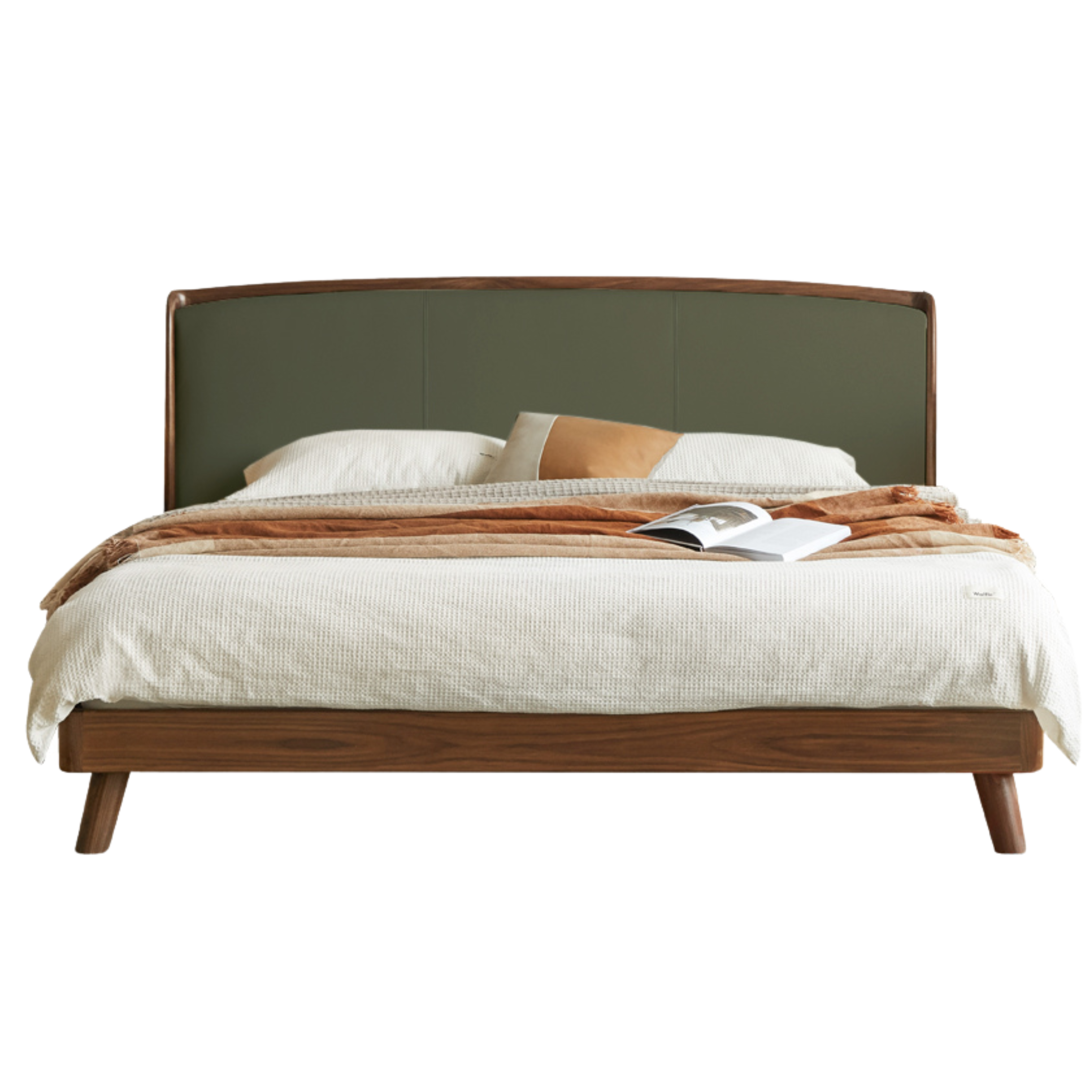 Sandalwood , Black Walnut, Oak Solid Wood First Layer Yellow Cowhide Leather,Technical Cloth