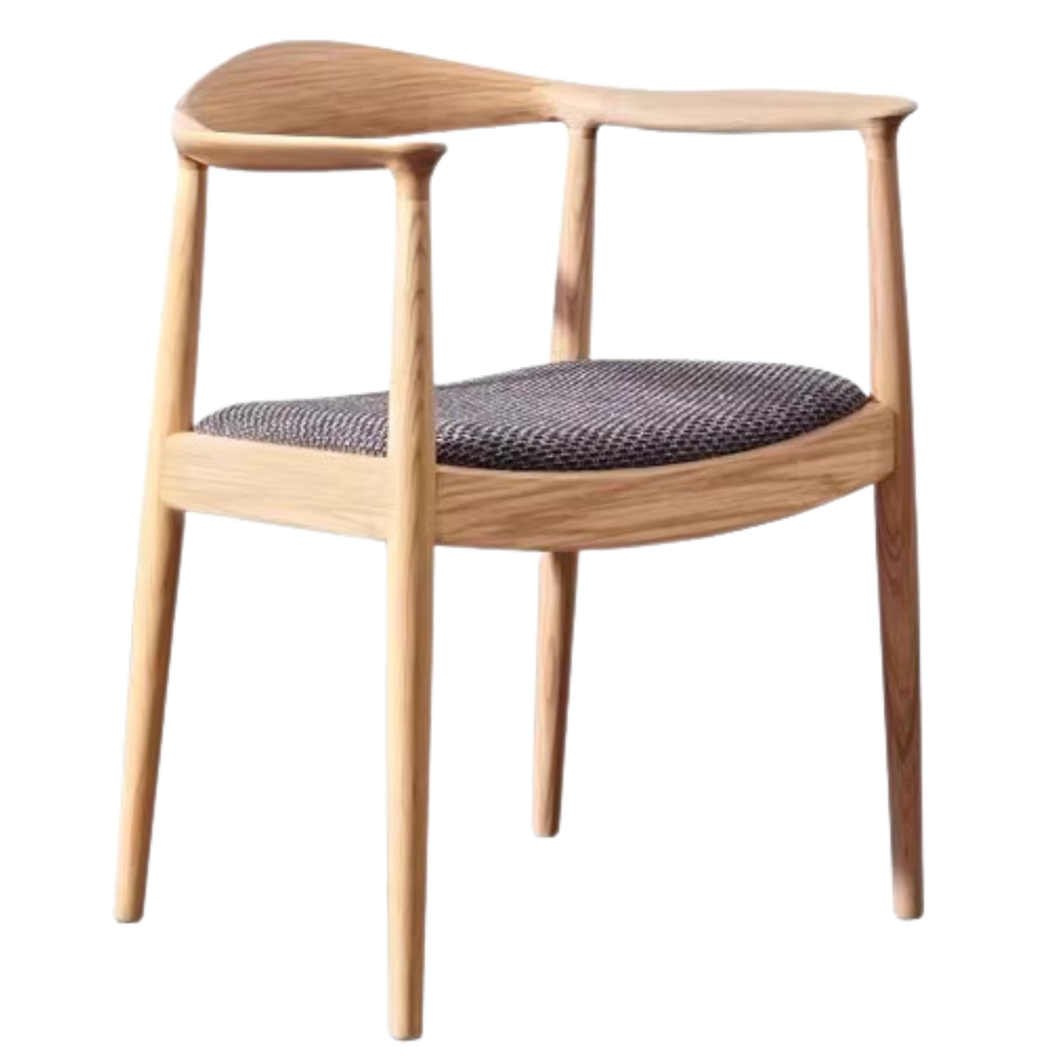 Ash Solid Wood Japanese Presidential Dining Chair