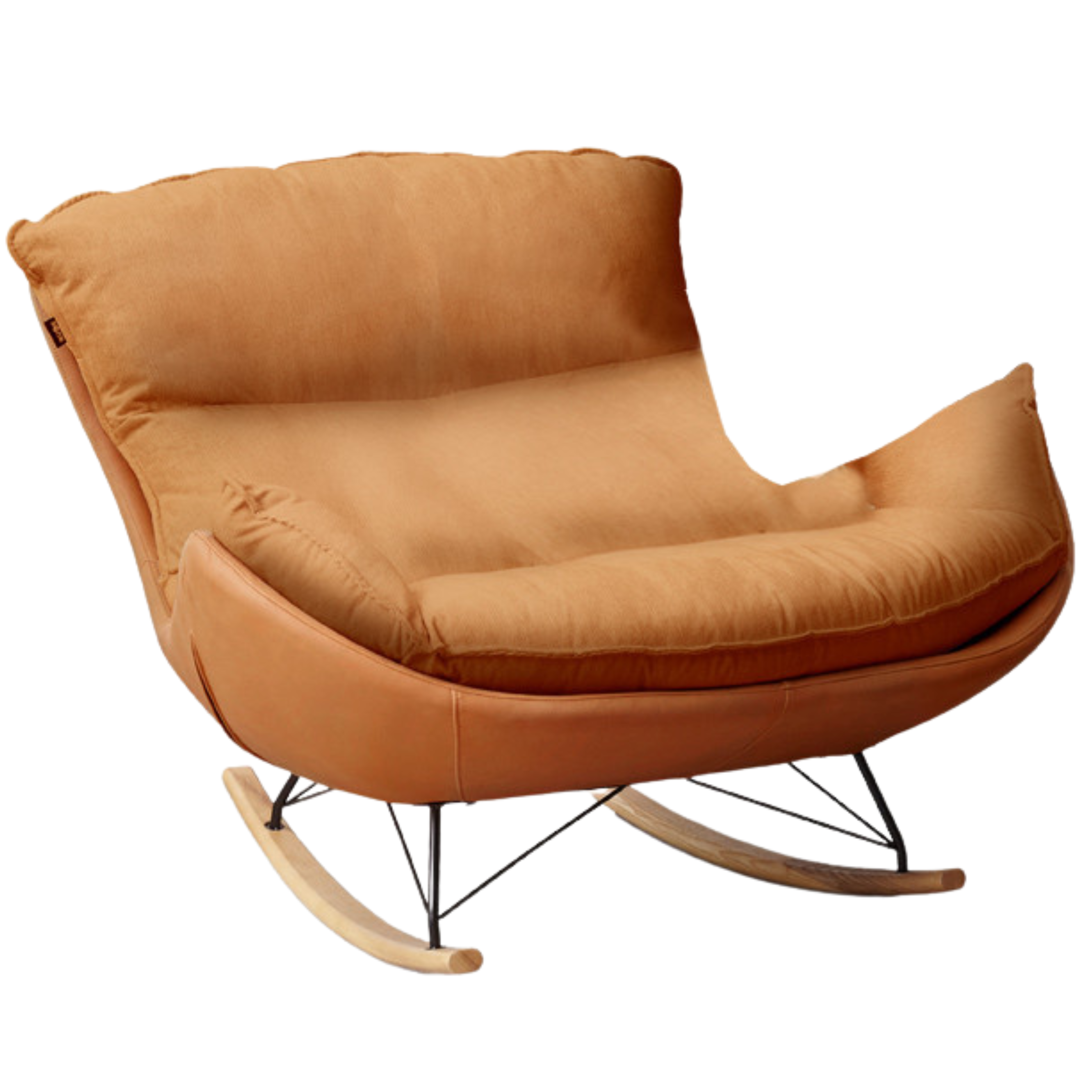 Mid Century Modern Rocking Armchair)