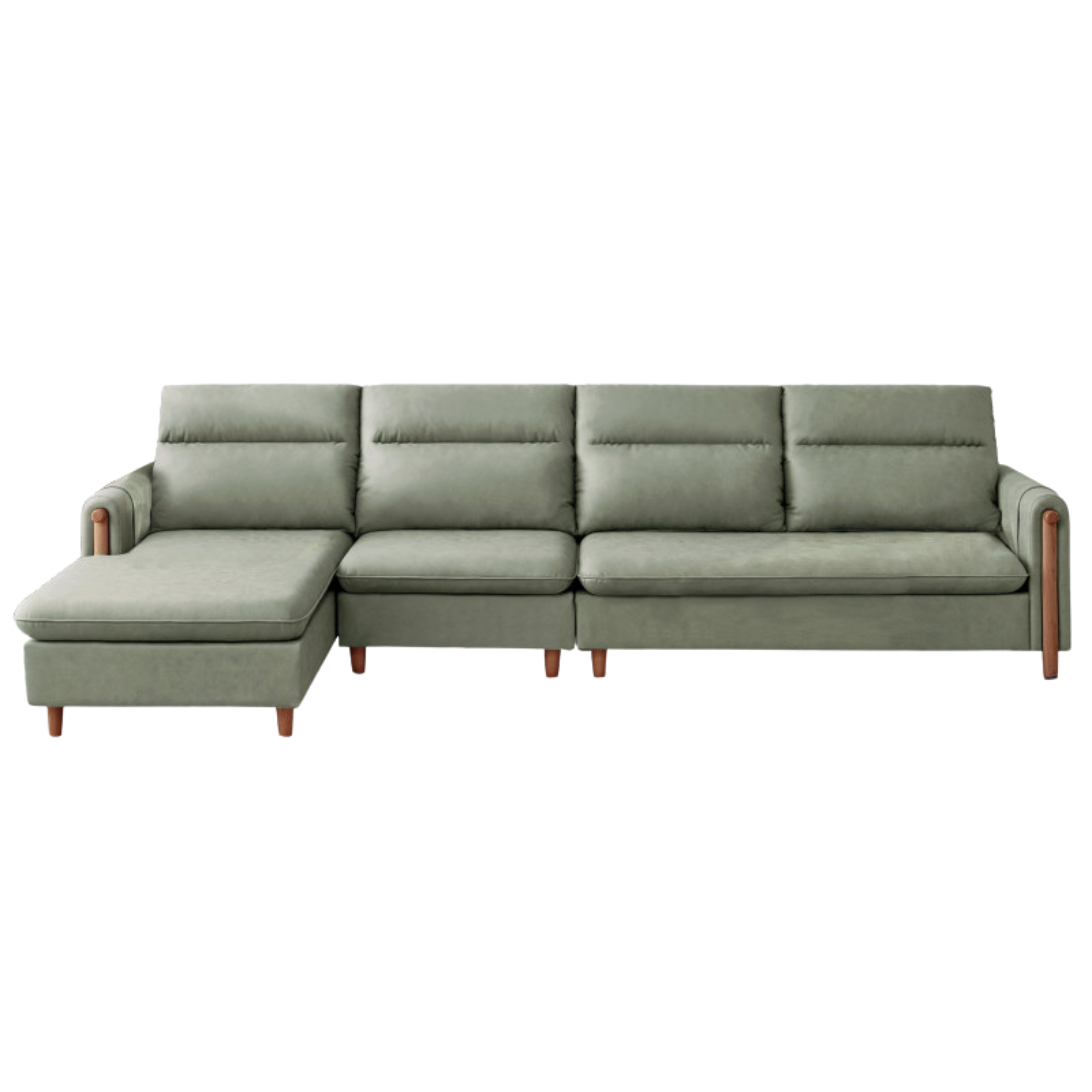 Fabric Contemporary Sectional Sofa with Relaxed Seating