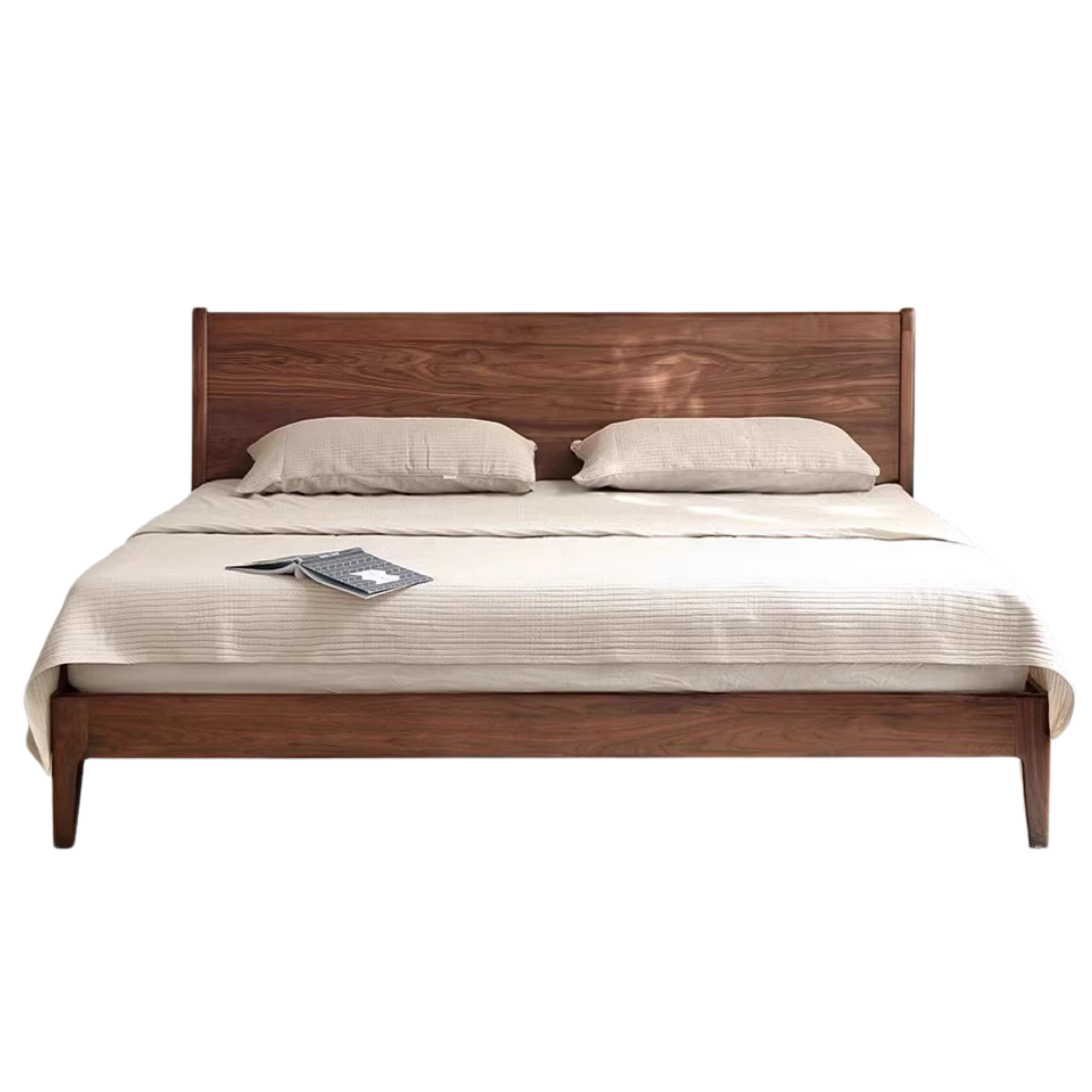 Black Walnut Solid Wood Bed