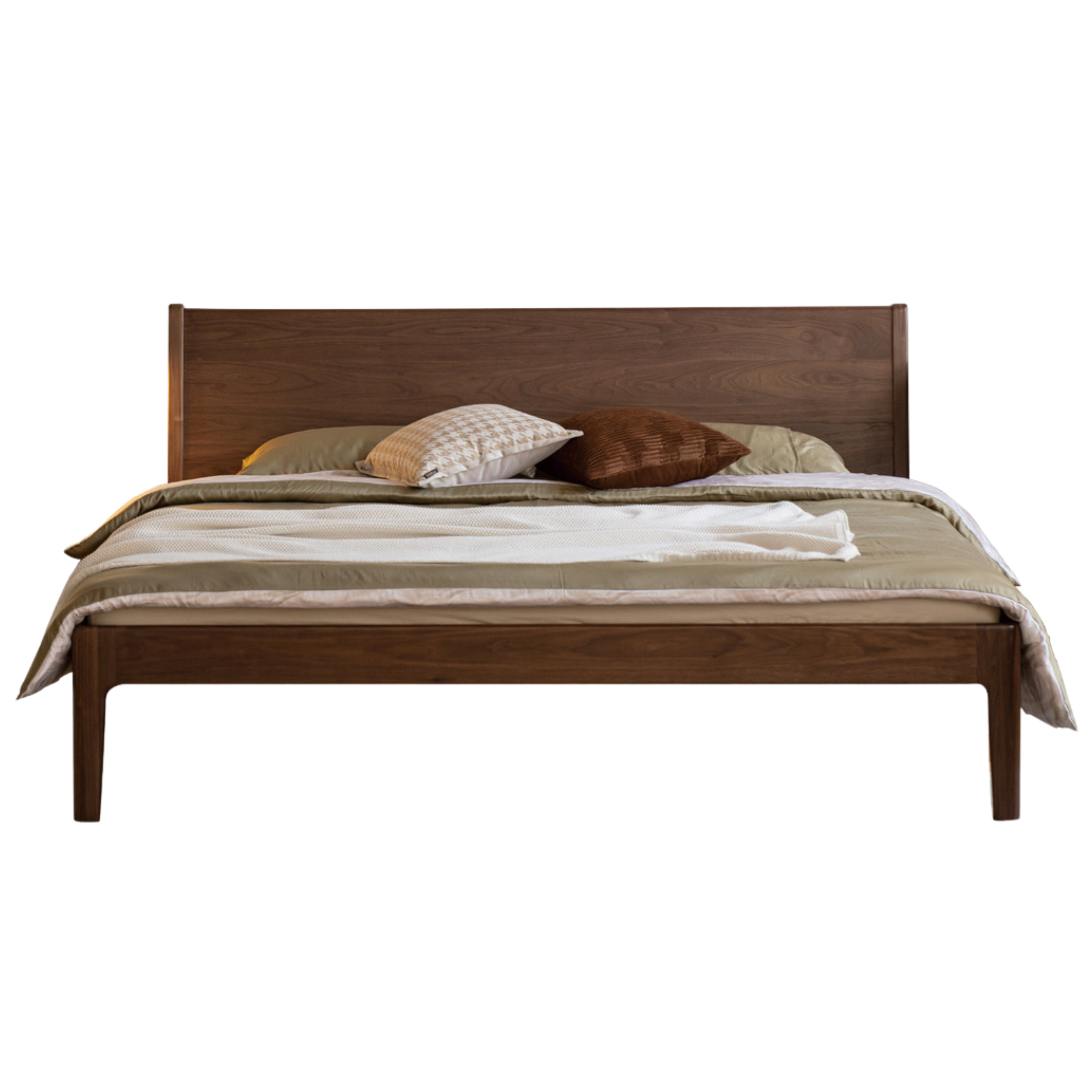 Black Walnut Solid Wood Bed