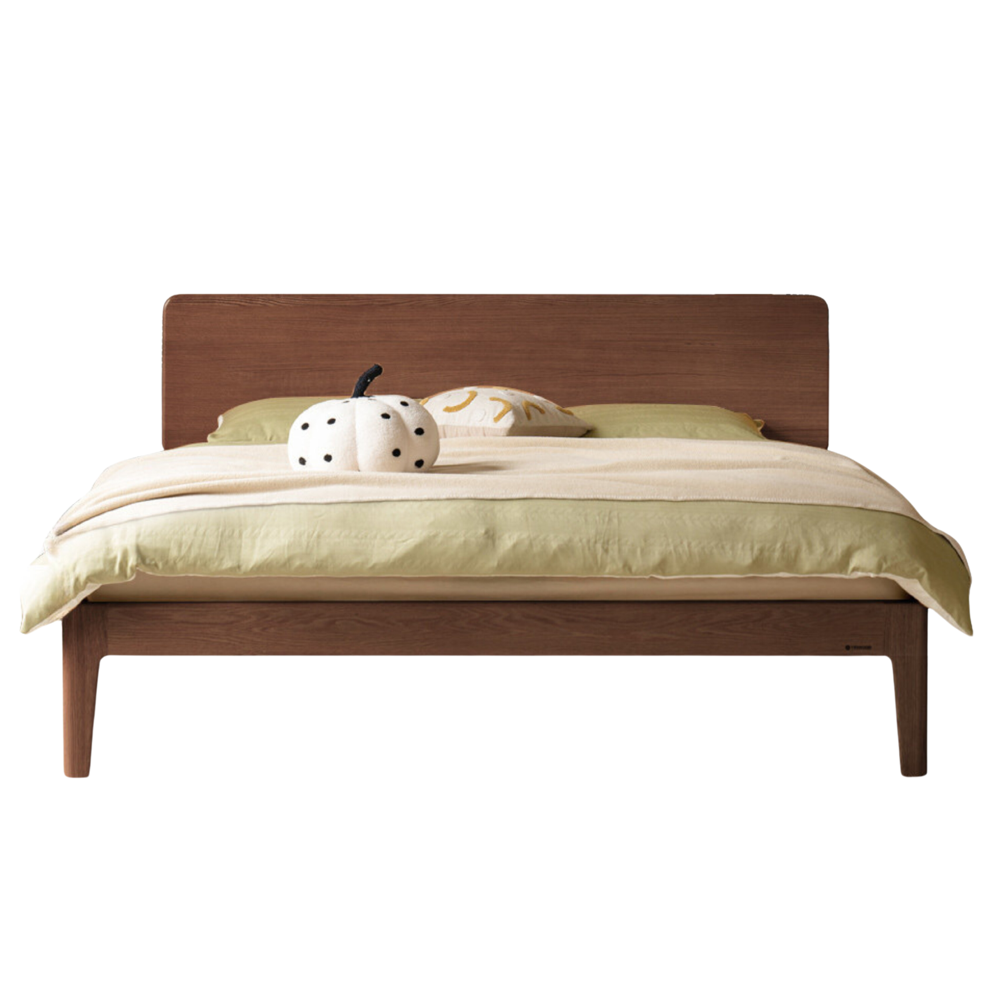 Oak, Ash Solid Wood High Head Board Bed