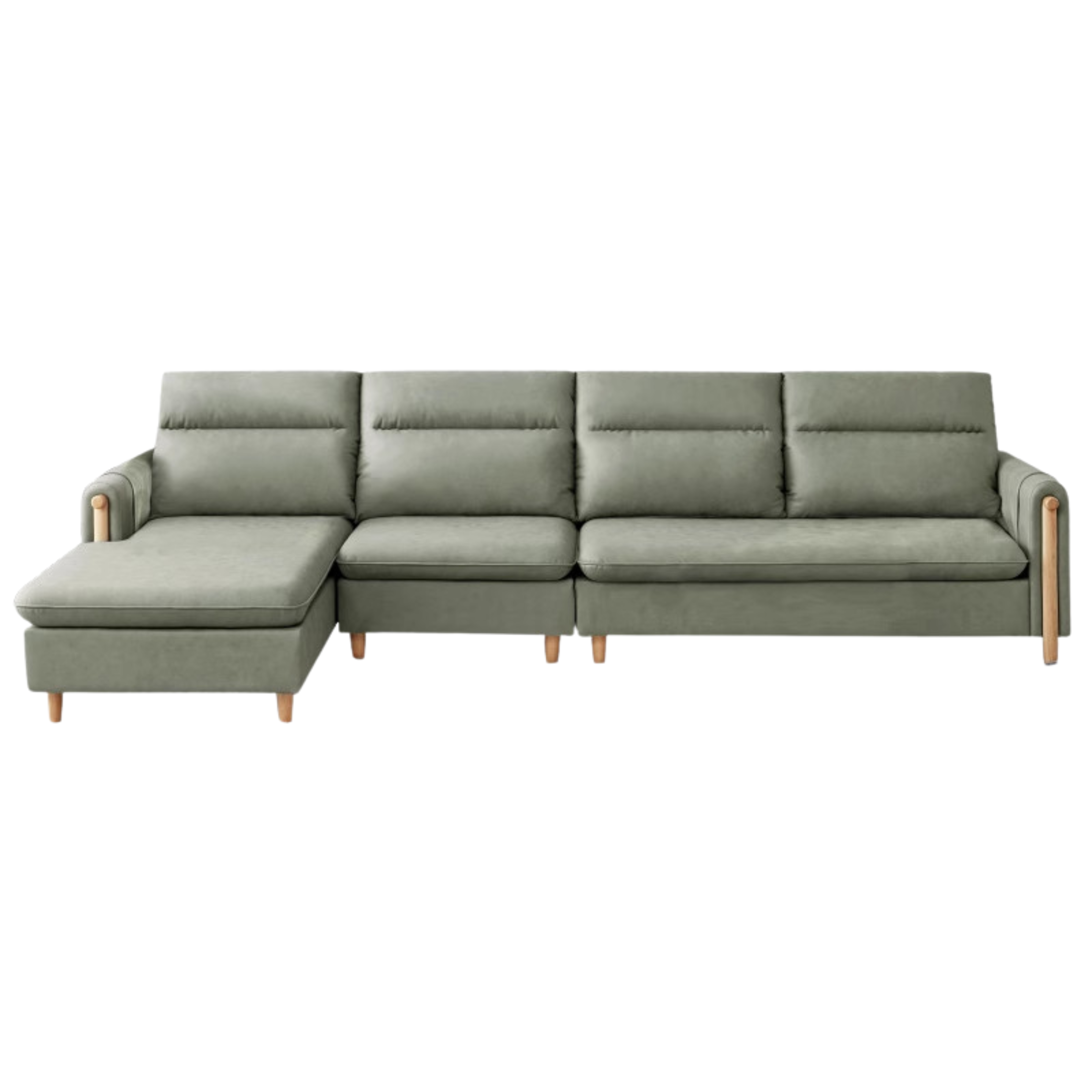 Fabric Contemporary Sectional Sofa with Relaxed Seating