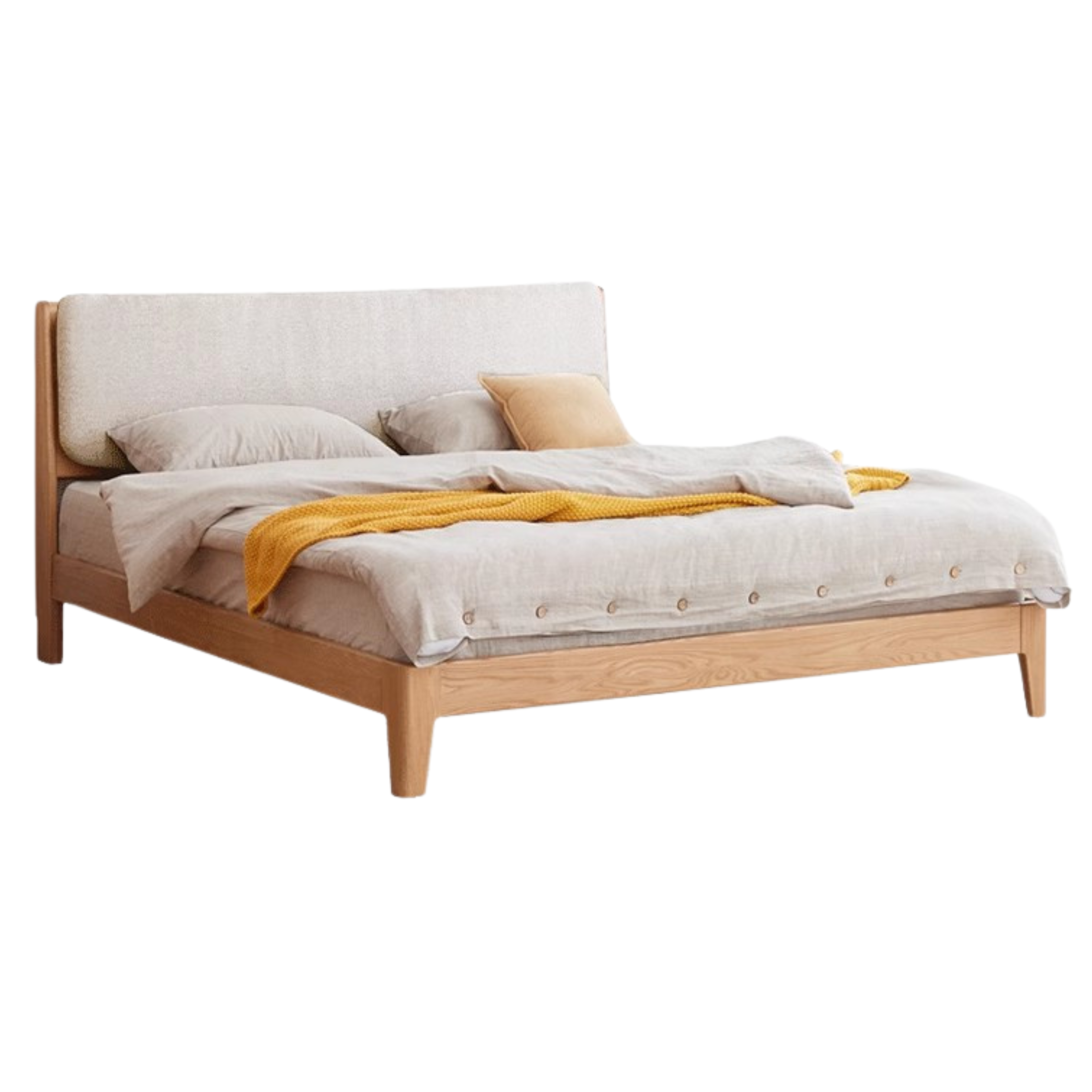 Oak Solid Wood Bed