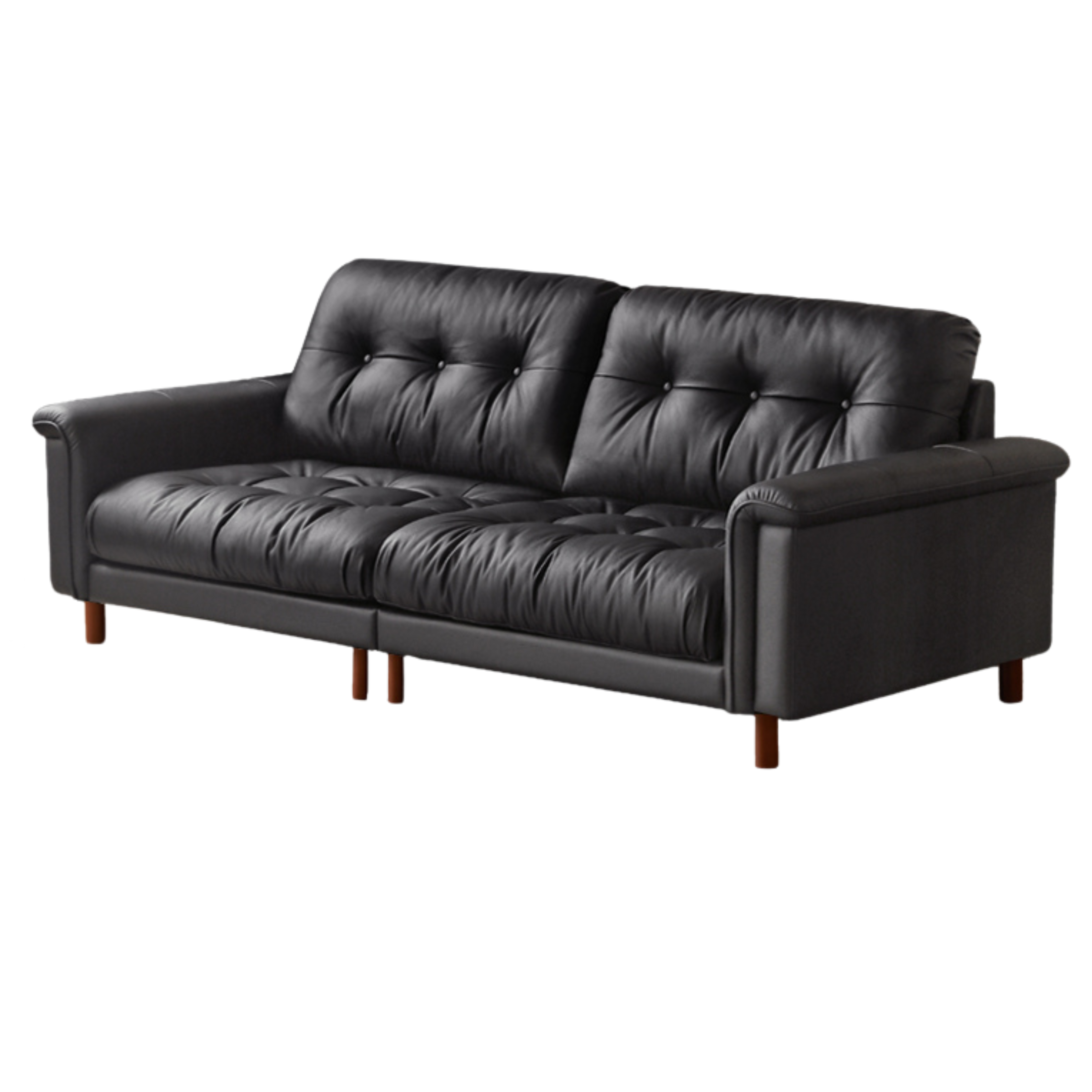 Fabric Chenille High Back Sofa Retro.