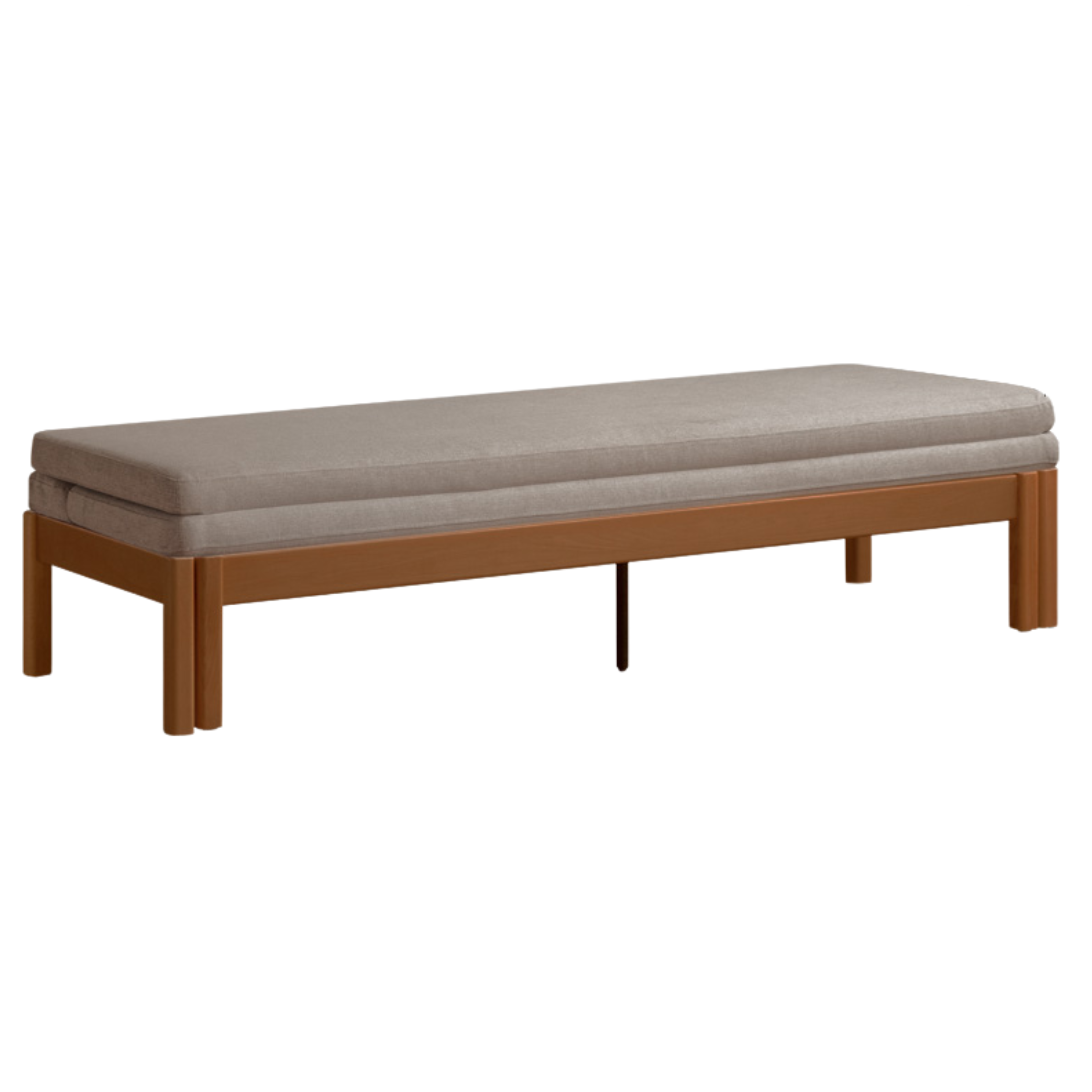 Beech Solid Wood Sofa Folding Dual Purpose Bed Sofa.