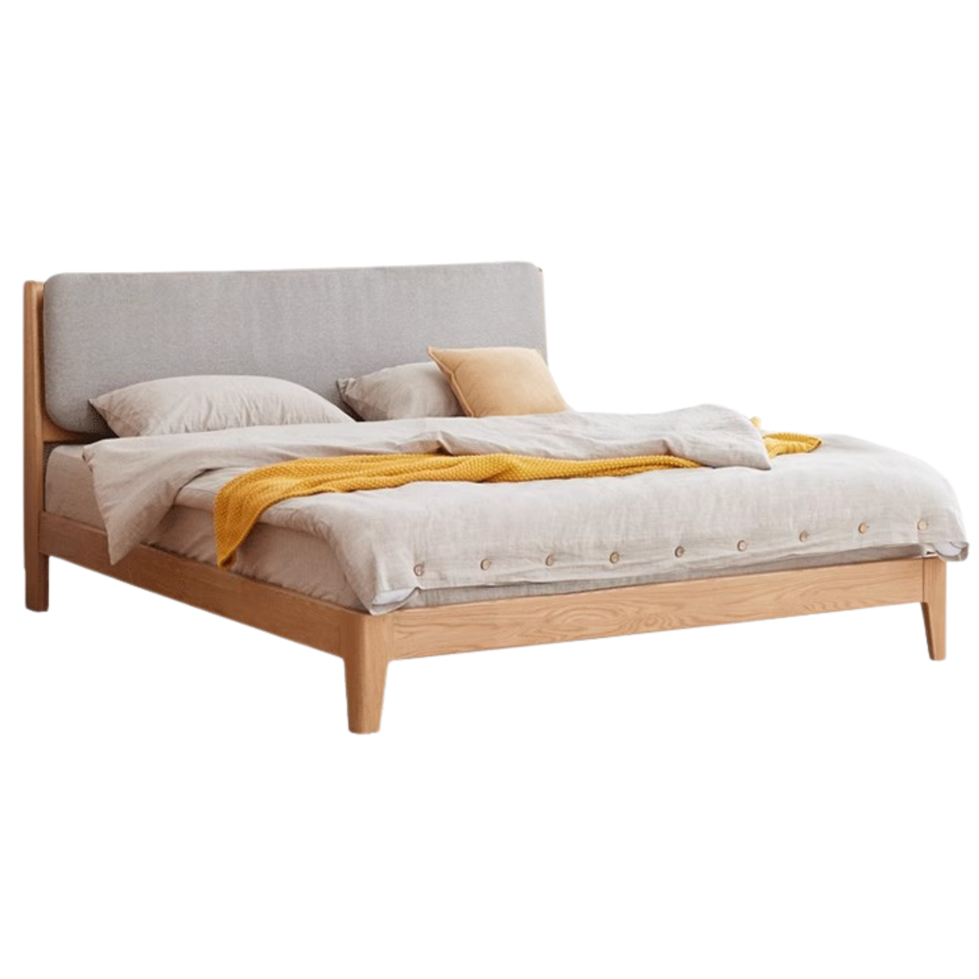 Oak Solid Wood Bed