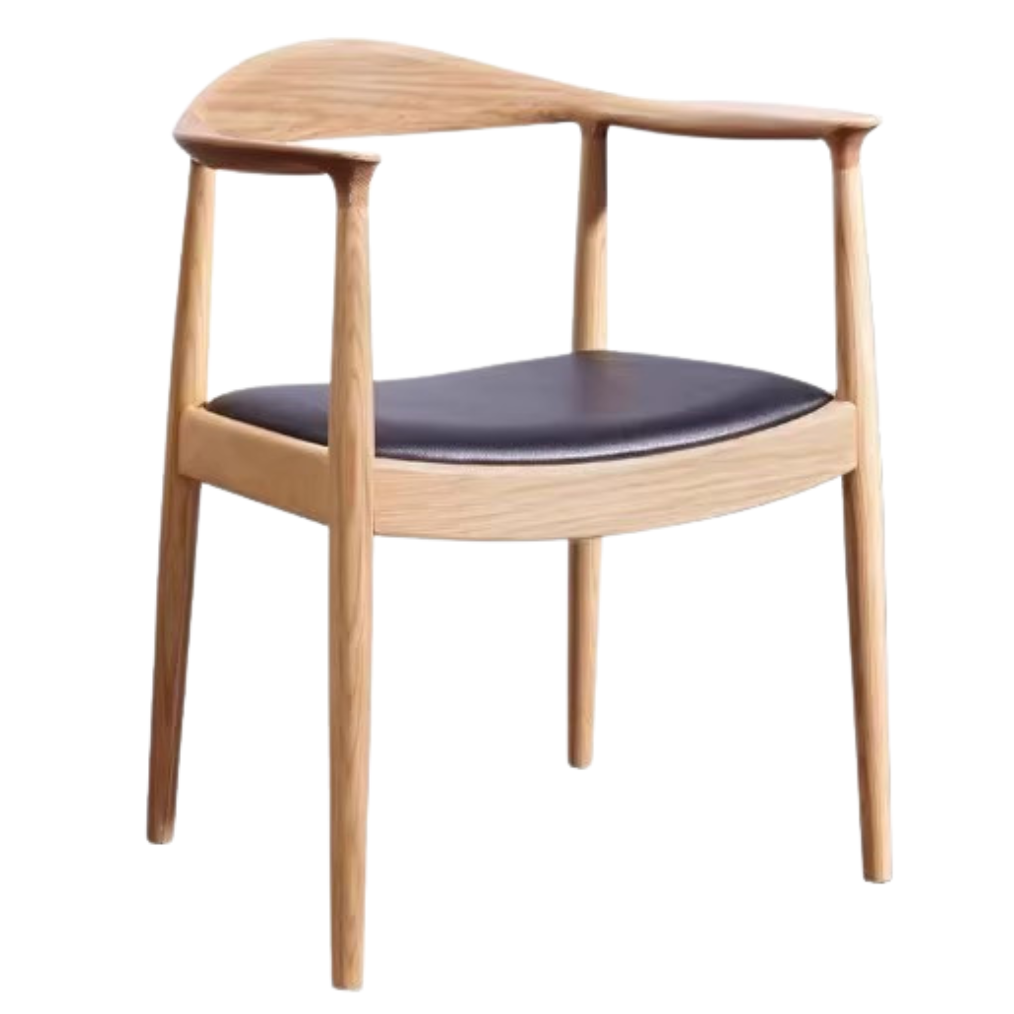 Ash Solid Wood Japanese Presidential Dining Chair