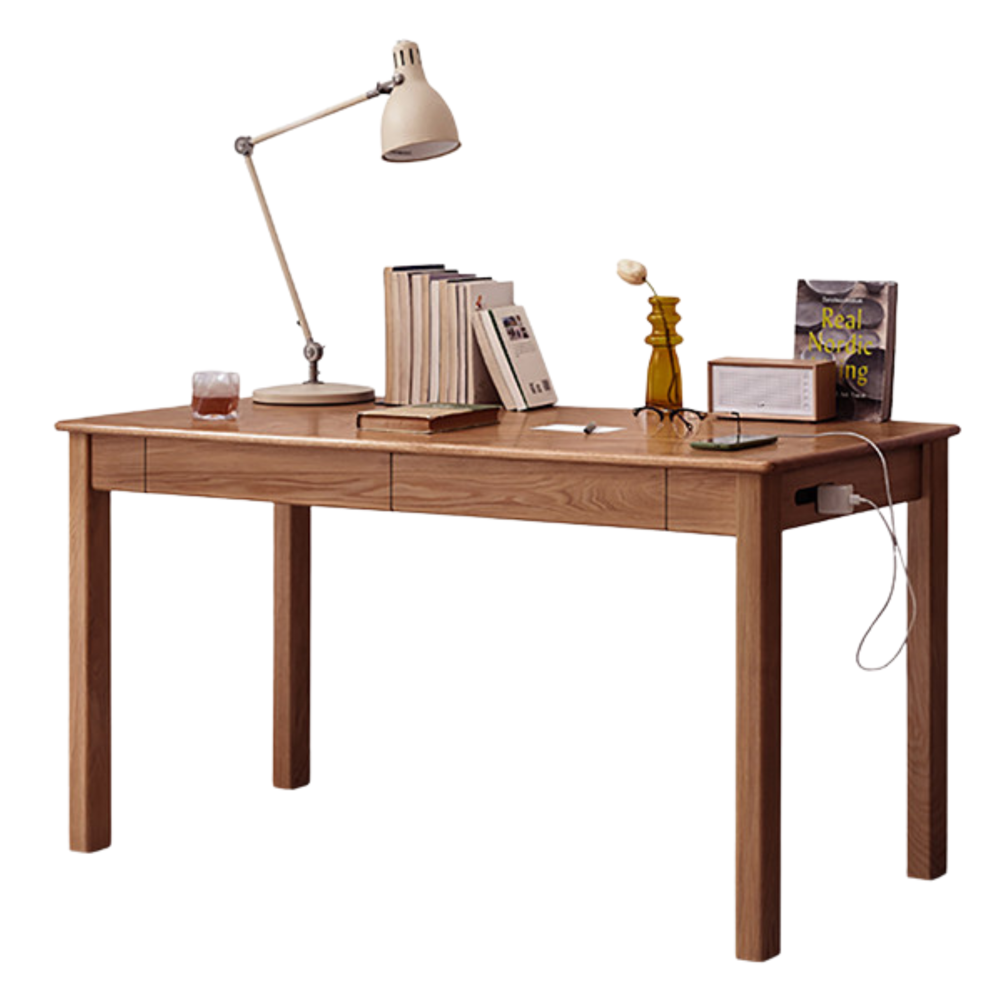Black Walnut ,Oak, Ash, Sandalwood Solid Wood Office Desk