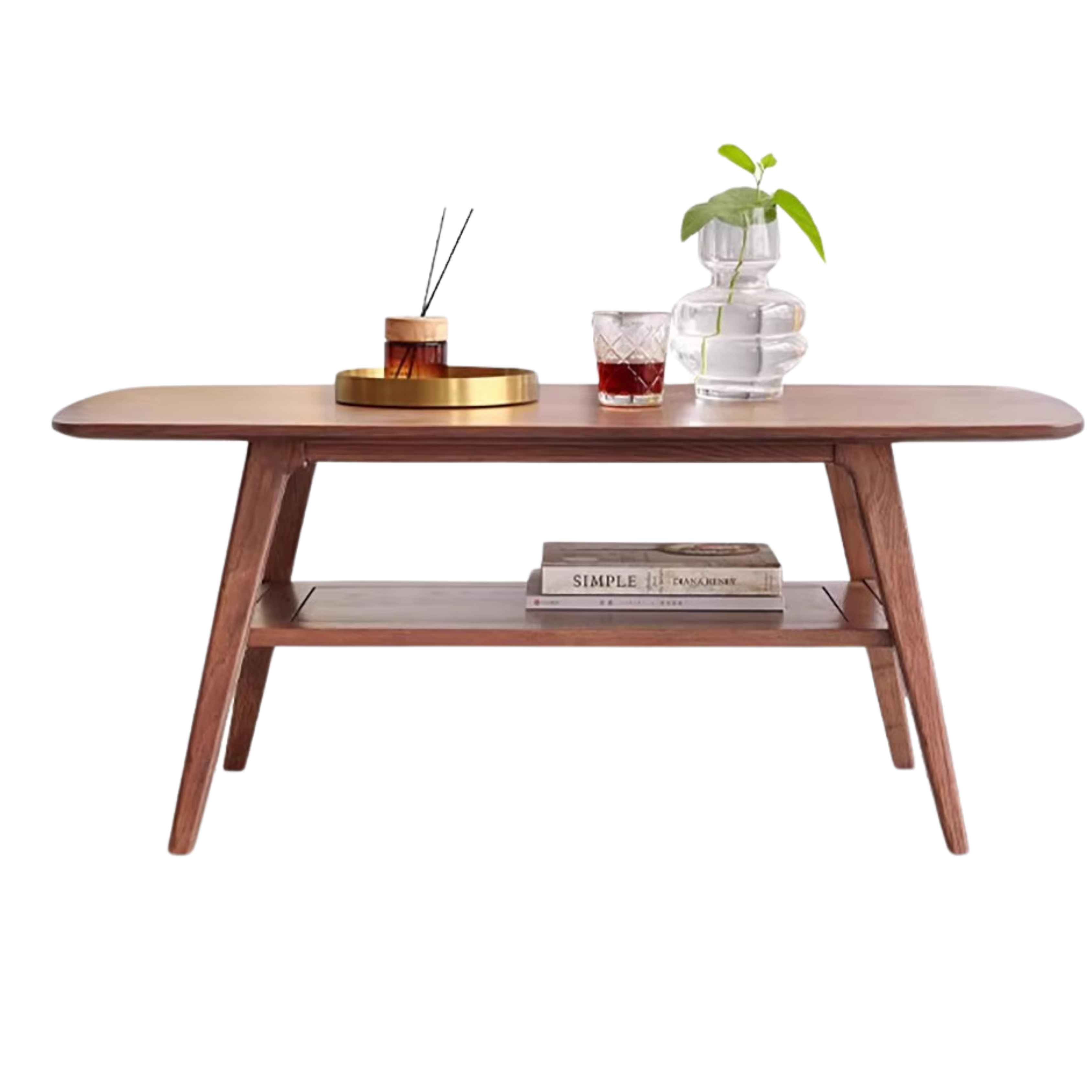 Oak Solid Wood Modern Coffee Table