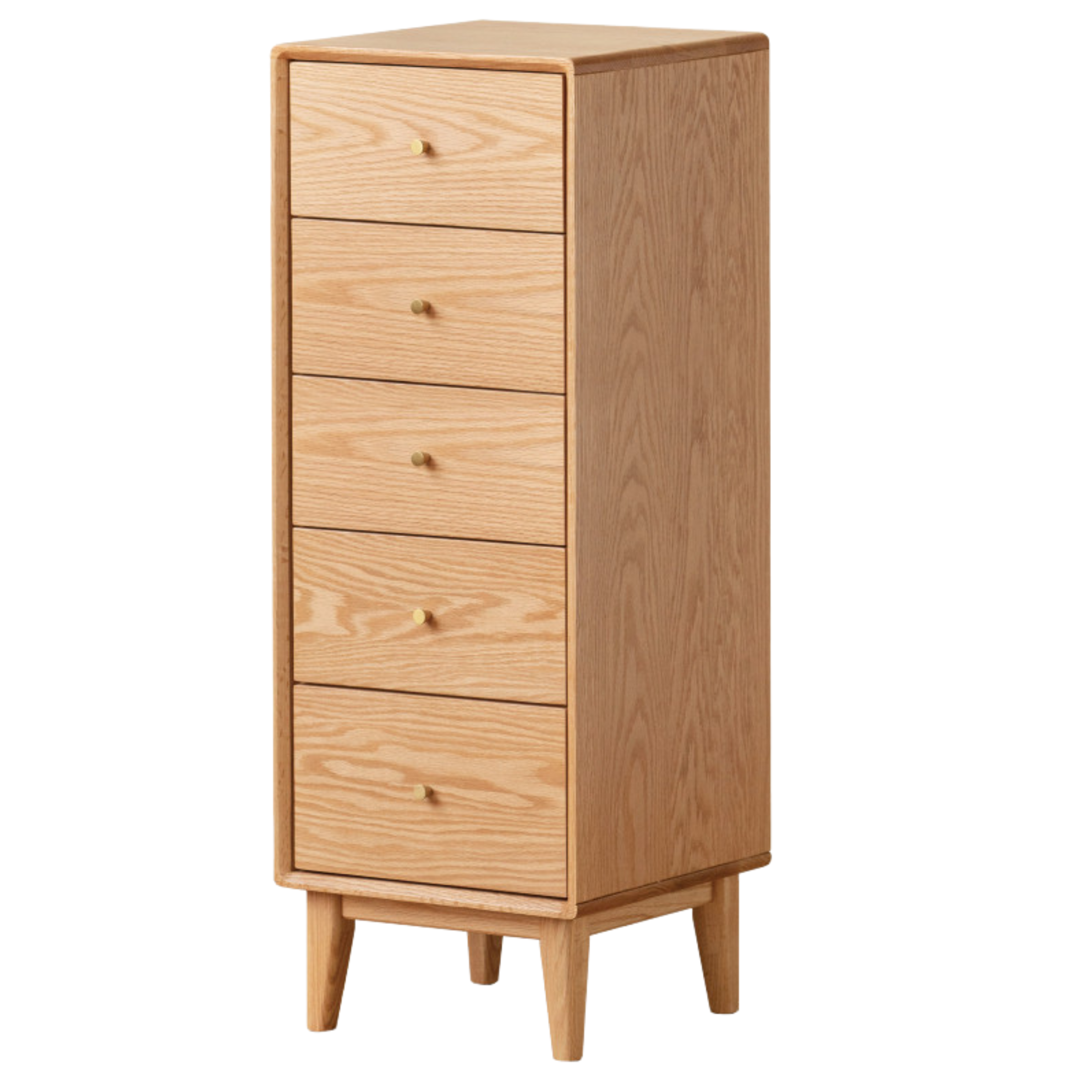 Oak, Beech Solid Wood Chest of Drawers, Multi-Functional Storage Cabinet Combination