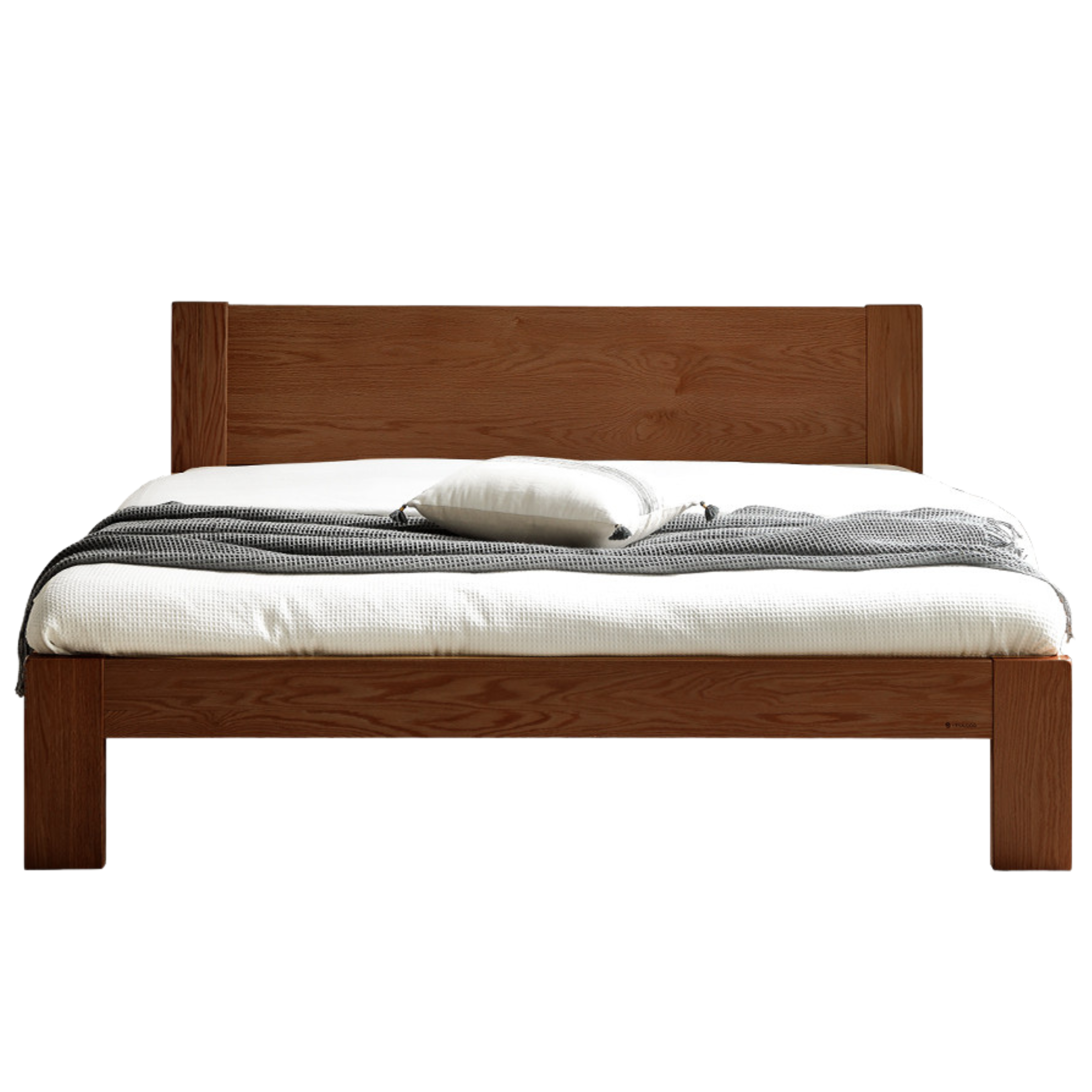 Oak, Rubberwood Solid Wood Bed - SPECIAL PRICE