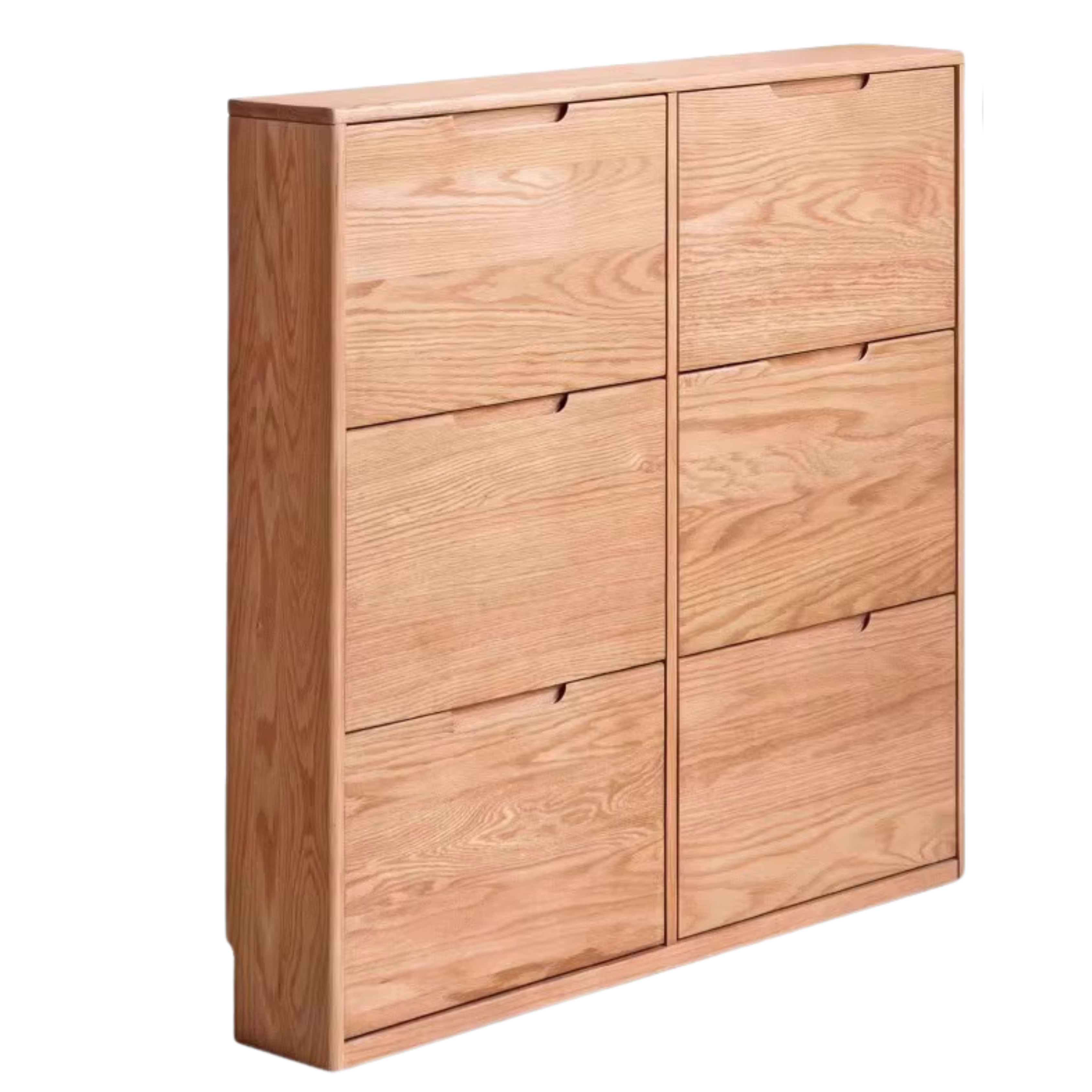 Oak, Poplar Solid Wood Ultra Thin Shoe Cabinet