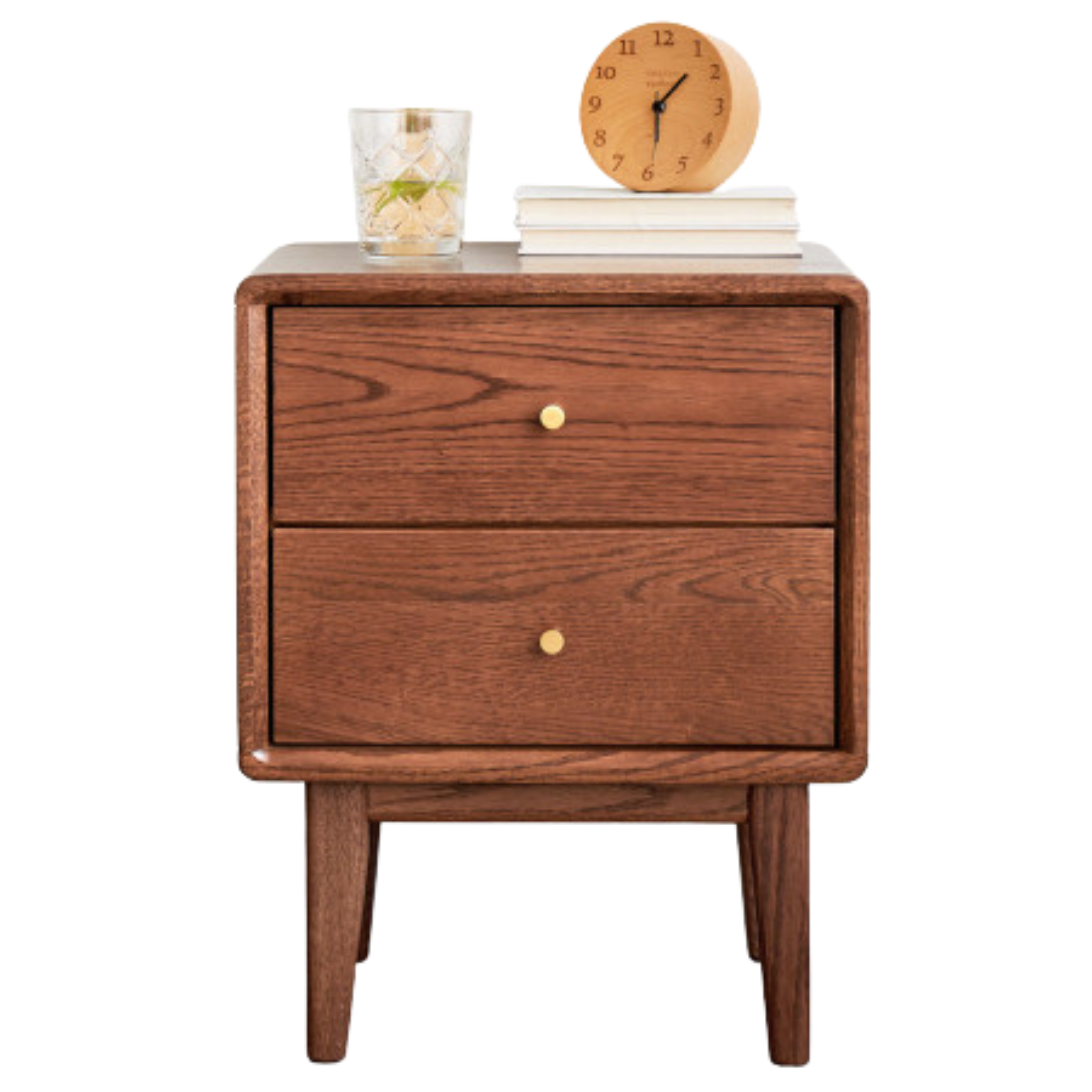Oak Solid Wood Nordic Nightstand.