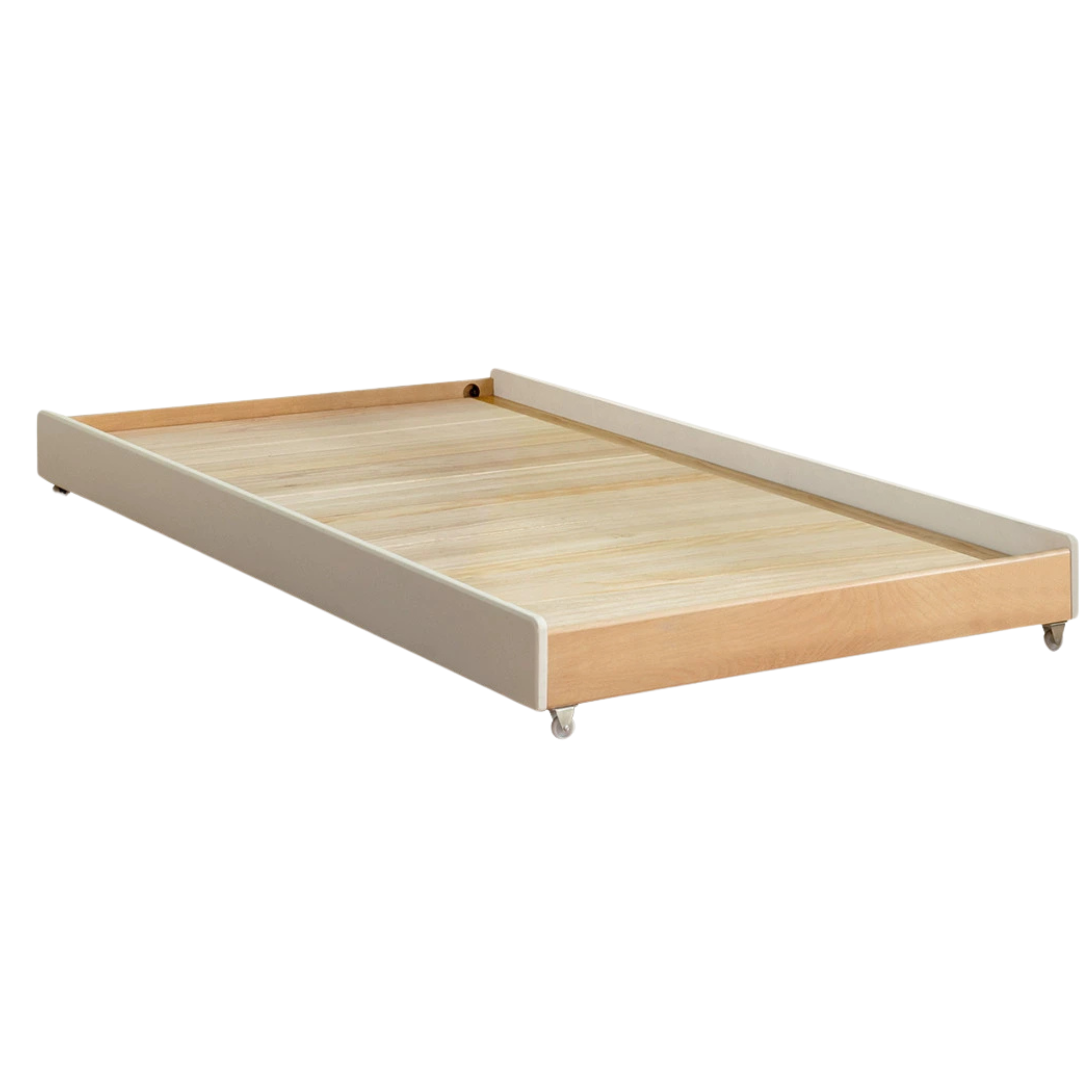 Oak, Beech solid wood floor bed with pulley toddler bed<