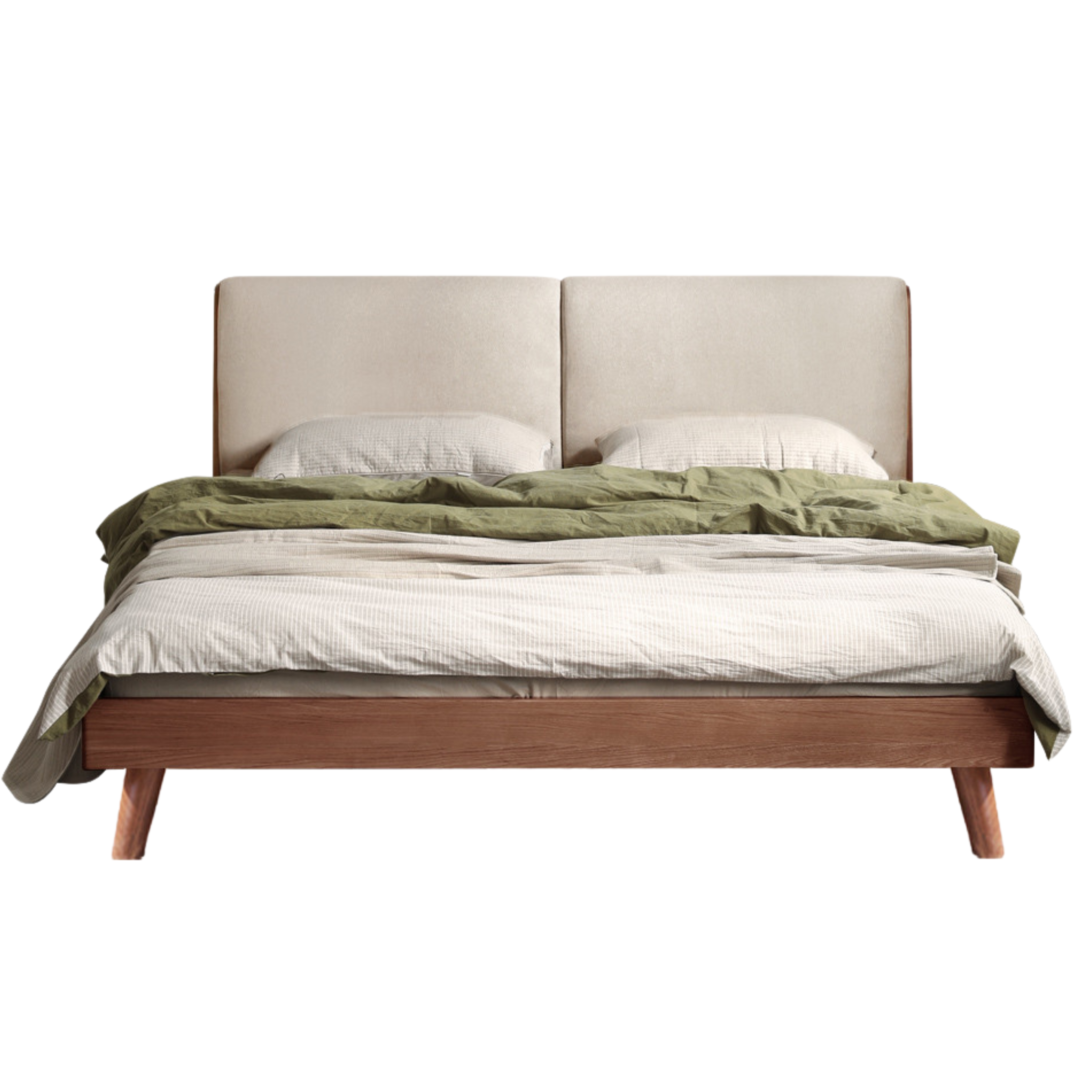Rubberwood, Oak solid wood Soft Bed