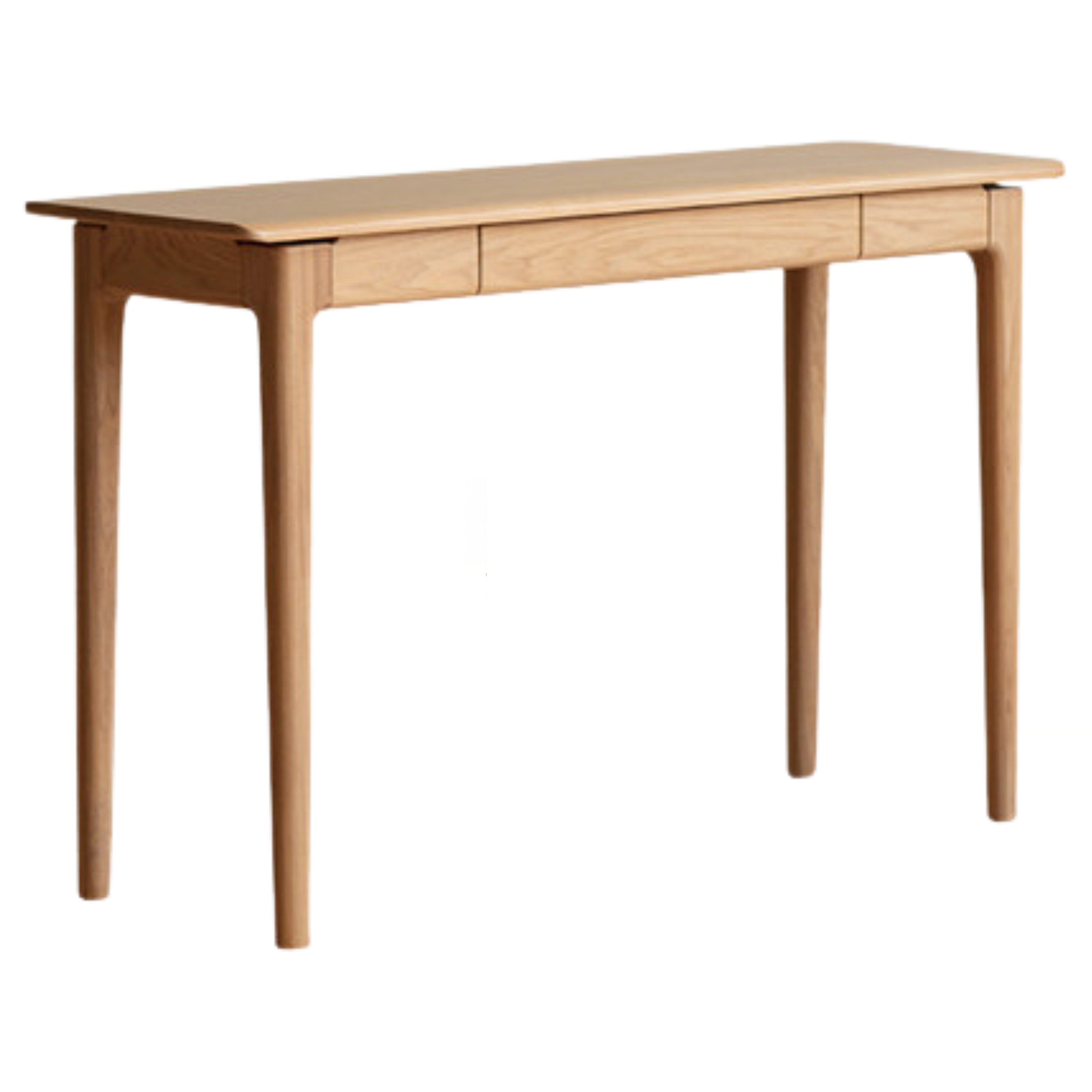 Ash Solid Wood Narrow Computer Study Desk