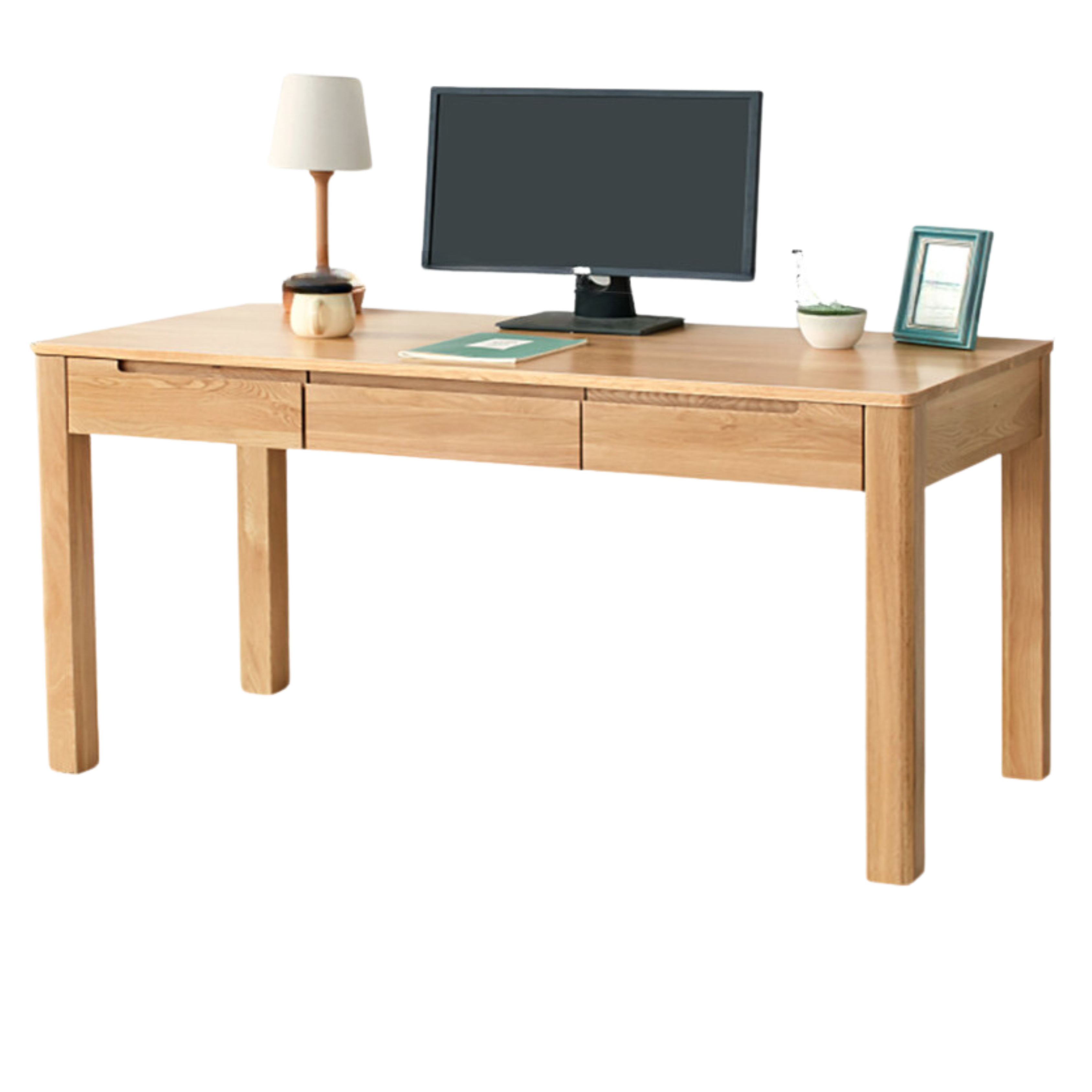 Oak, Beech Solid Wood Office Desk