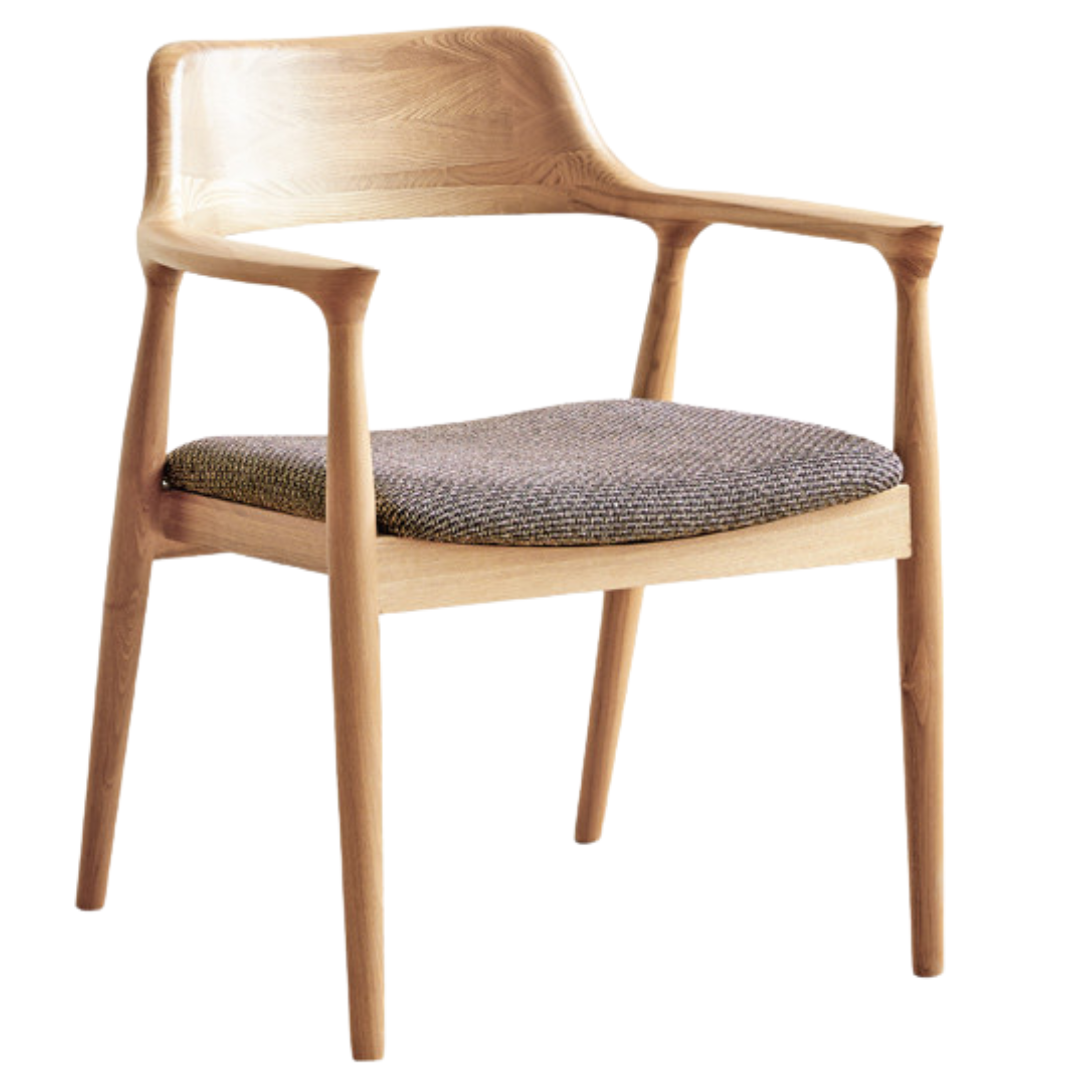 Ash Solid Wood Elegant Armchair