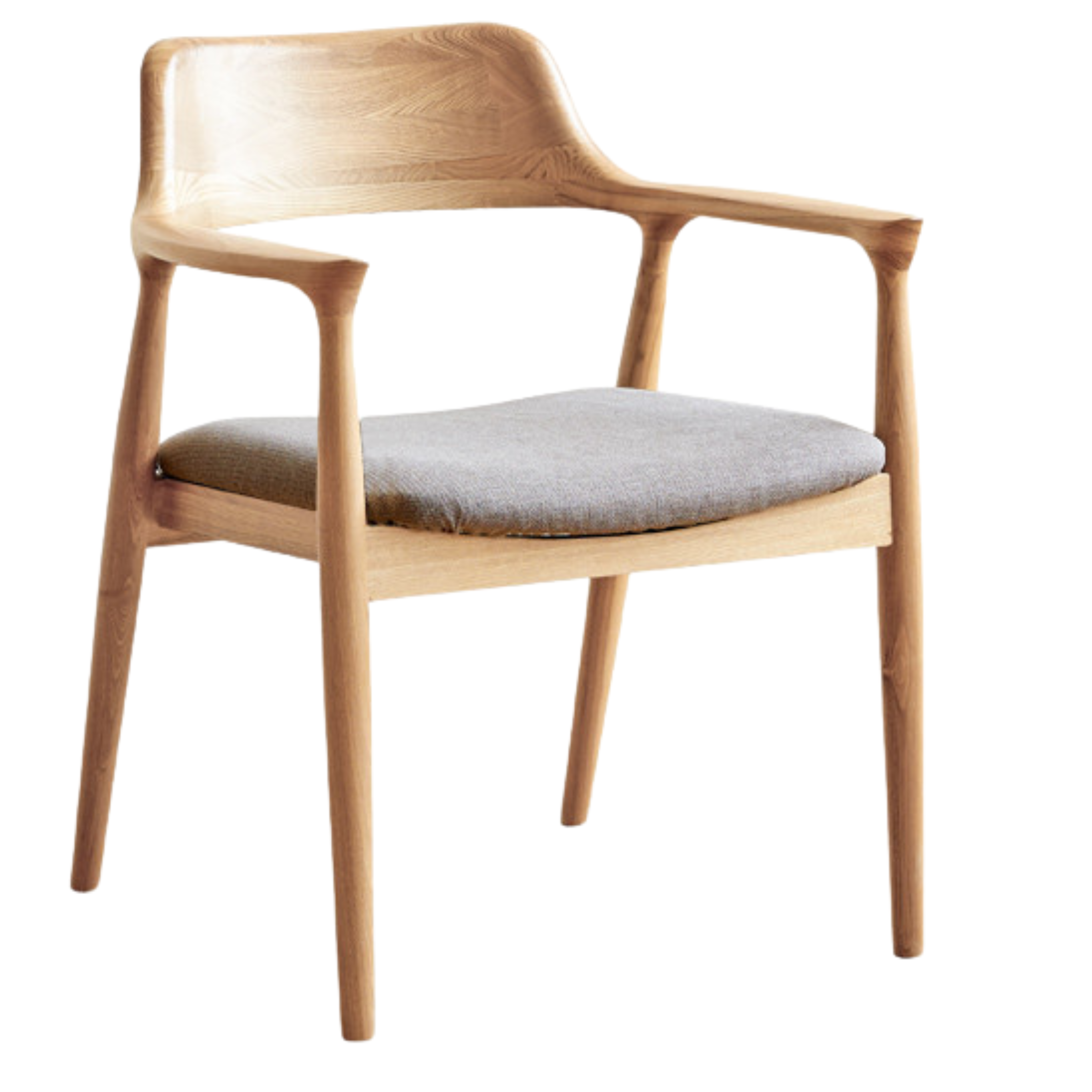 Ash Solid Wood Elegant Armchair