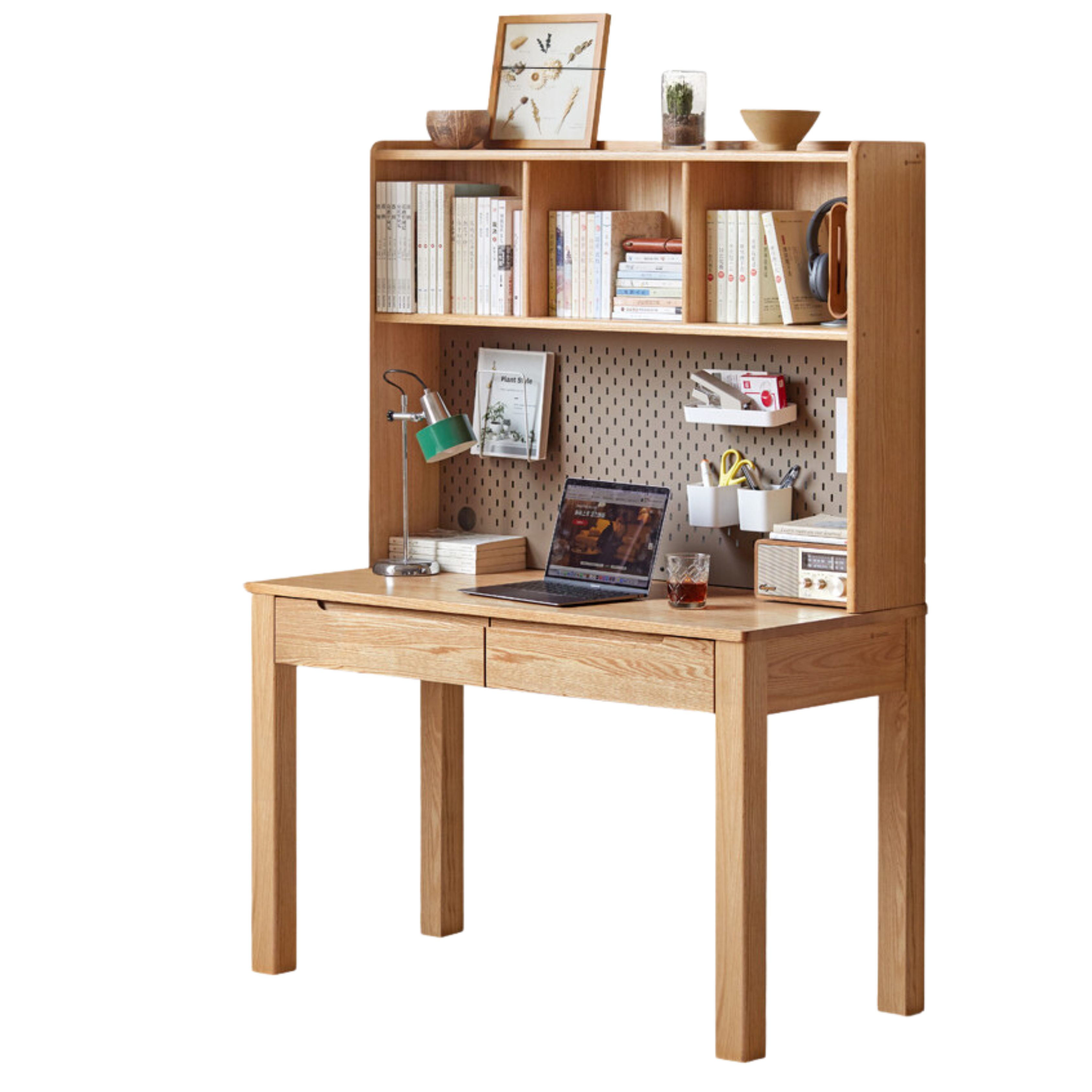 Oak, Beech Solid Wood Office Desk