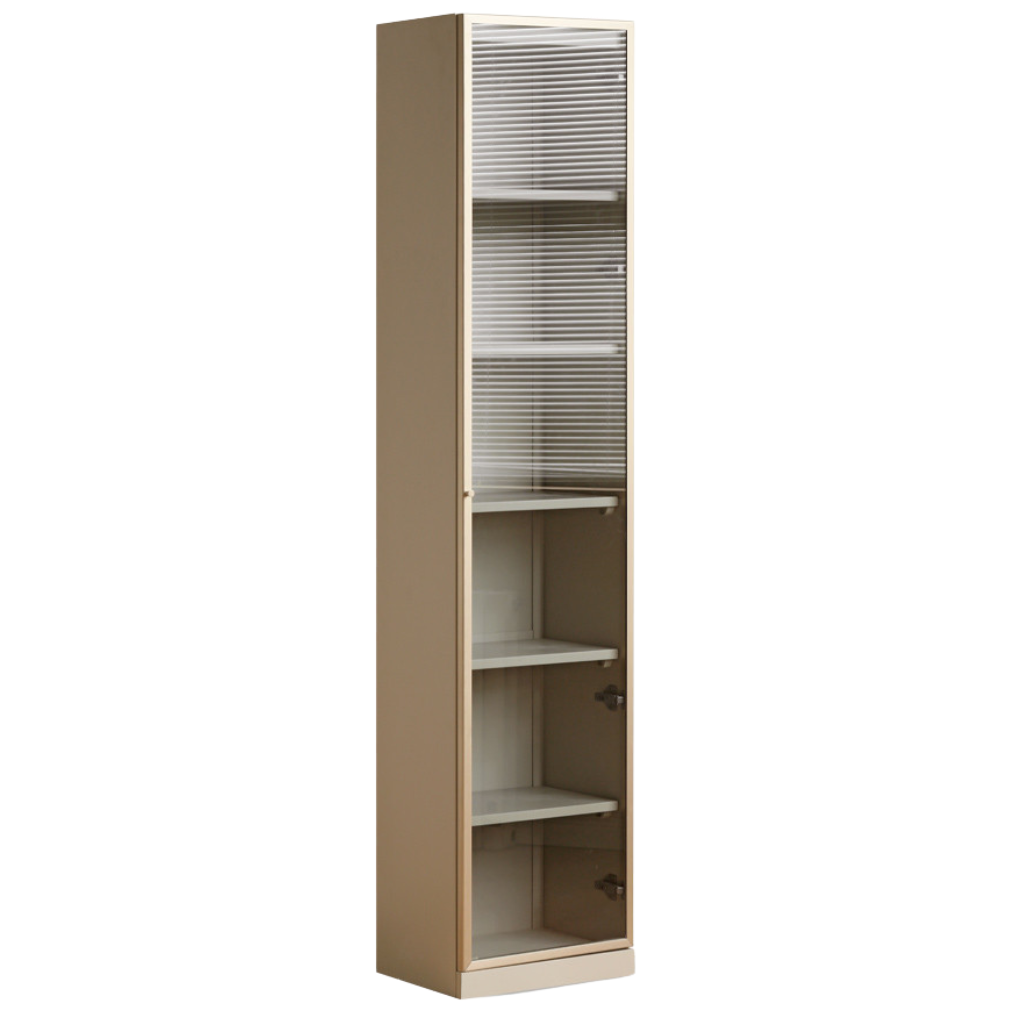 Poplar Solid Wood Bookcase Light Luxury Style