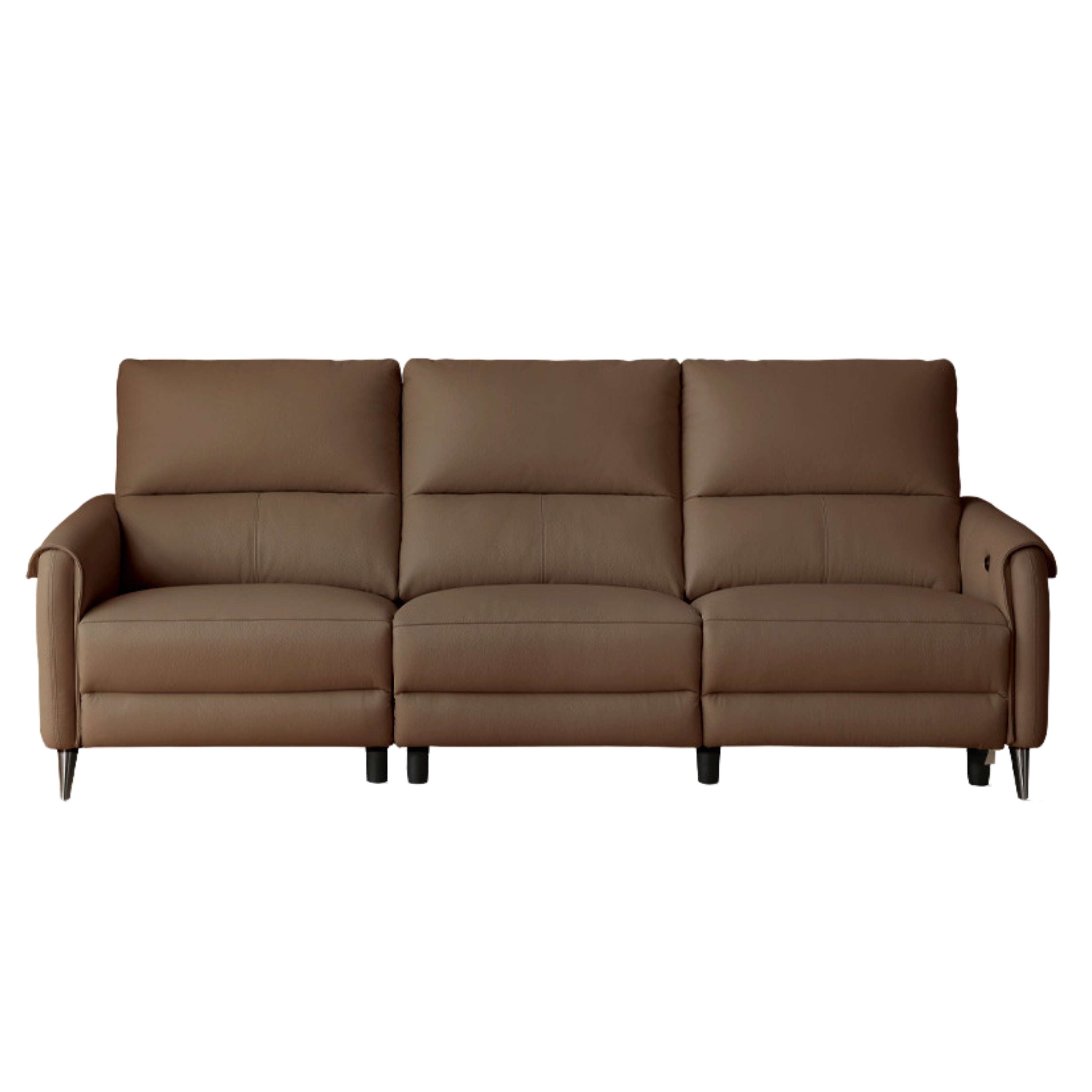 Genuine Leather Zero Wall Multifunctional Electric Sofa, Top Layer Cowhide Sofa.