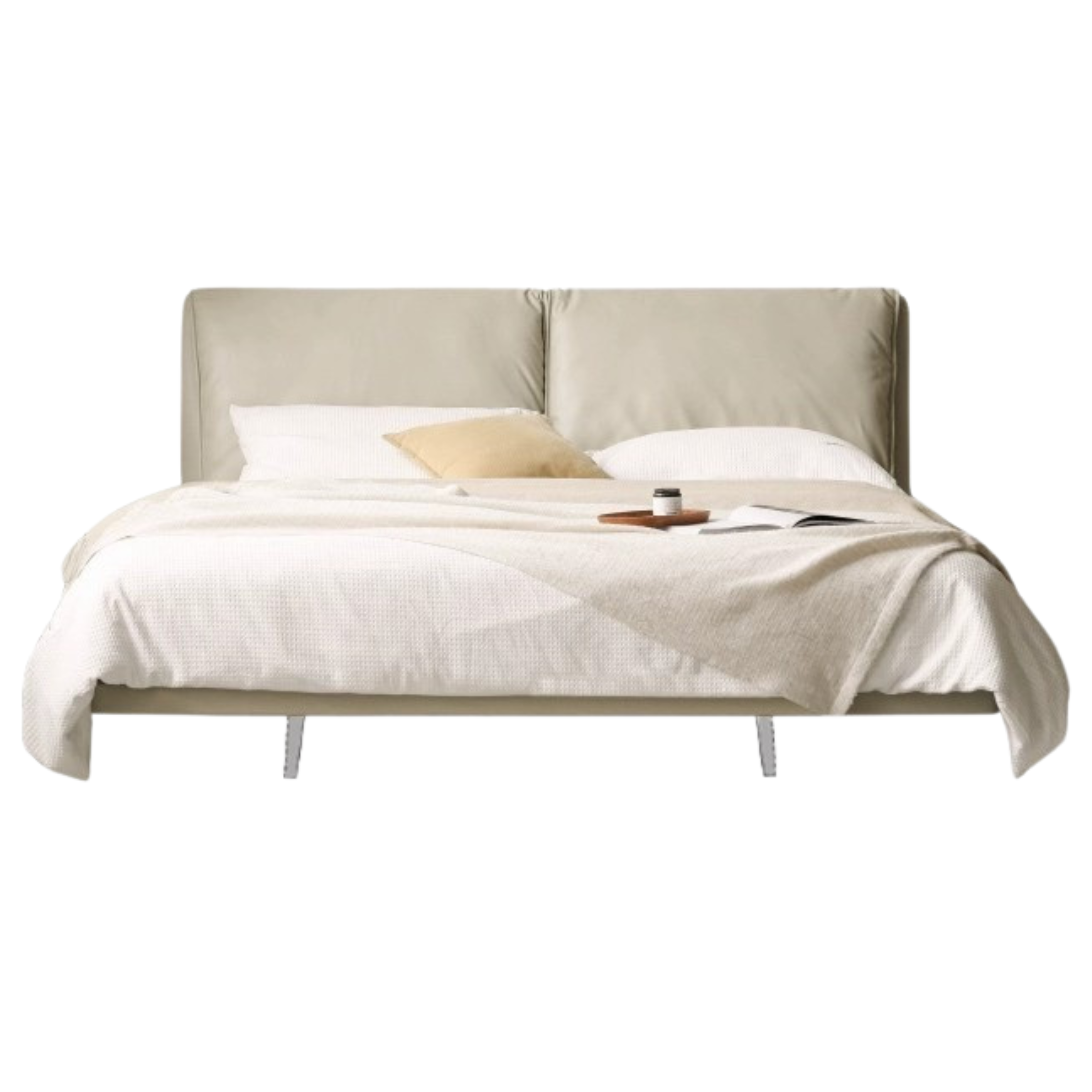 Suspension Technology Fabric Bed,Leather Bed with Light