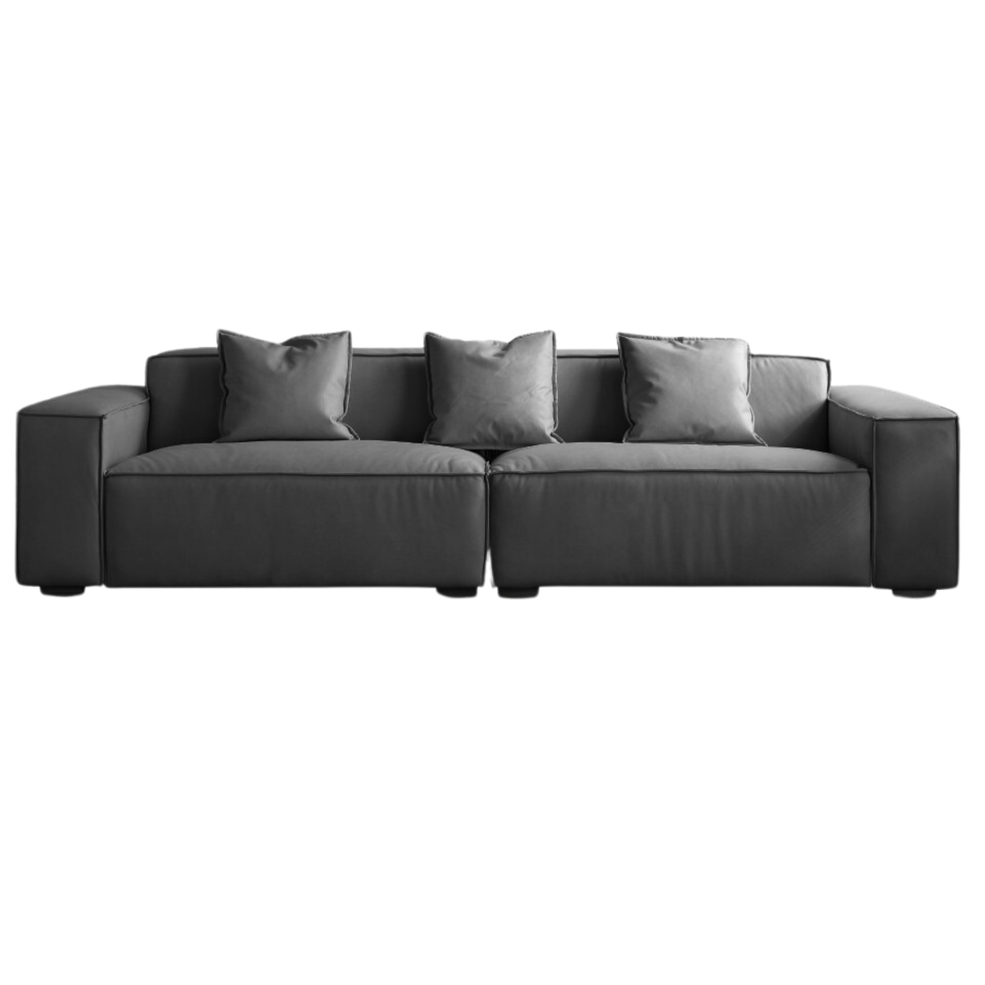 First Layer Cowhide Leather Sofa.