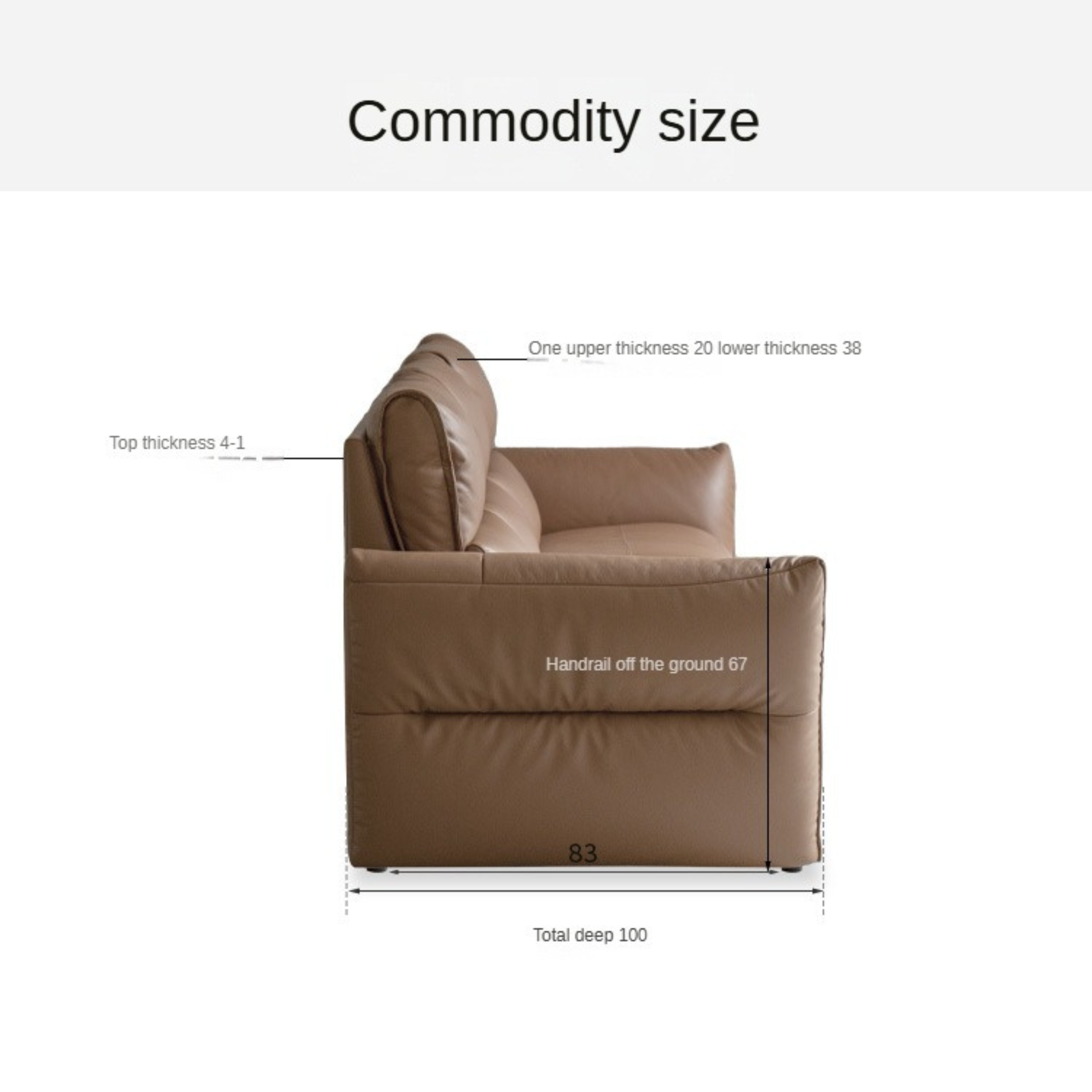 Leather Electric Luxury High Backrest Sofa,