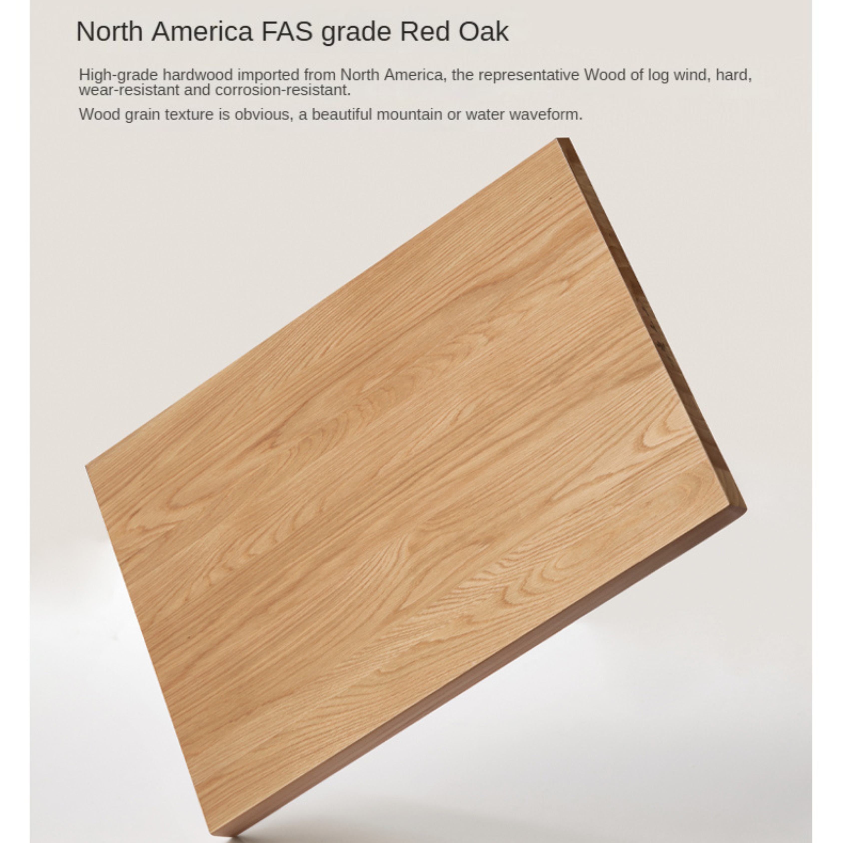 Oak Solid Wood Rotating Side Cabinet.