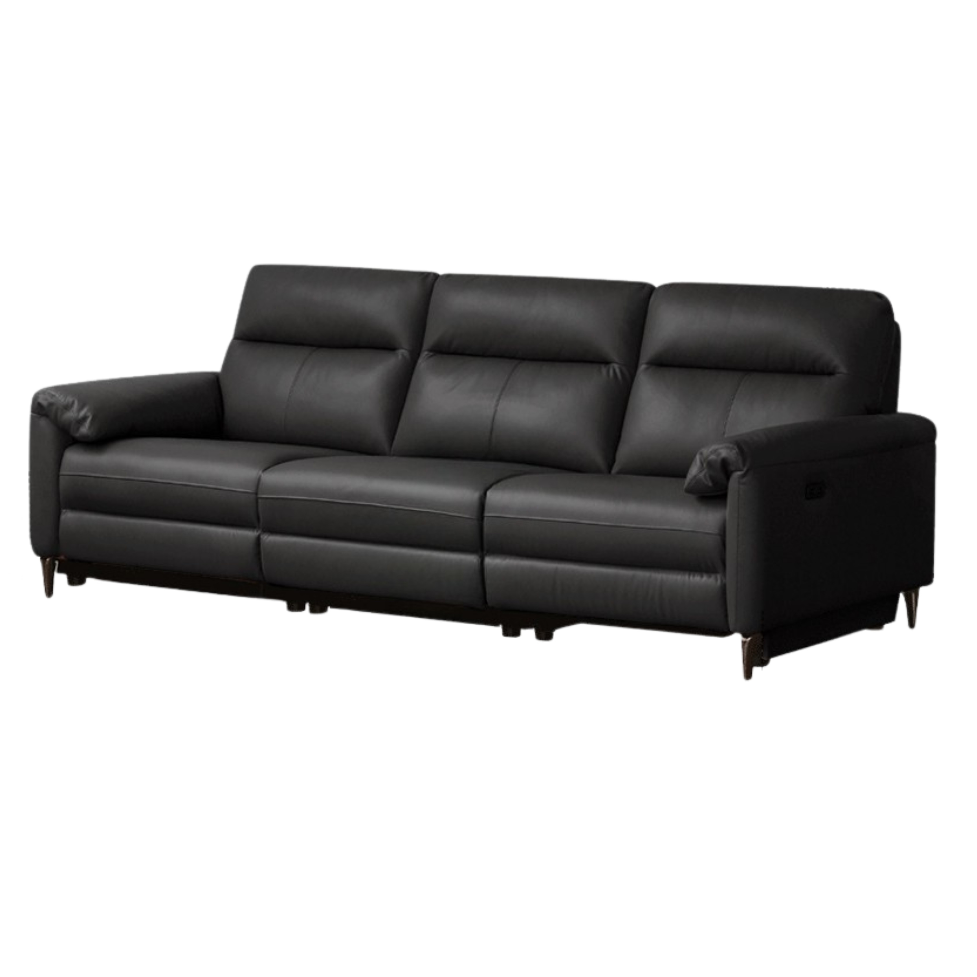 Leather Electric Zero Wall Sofa Italian Light Luxury.