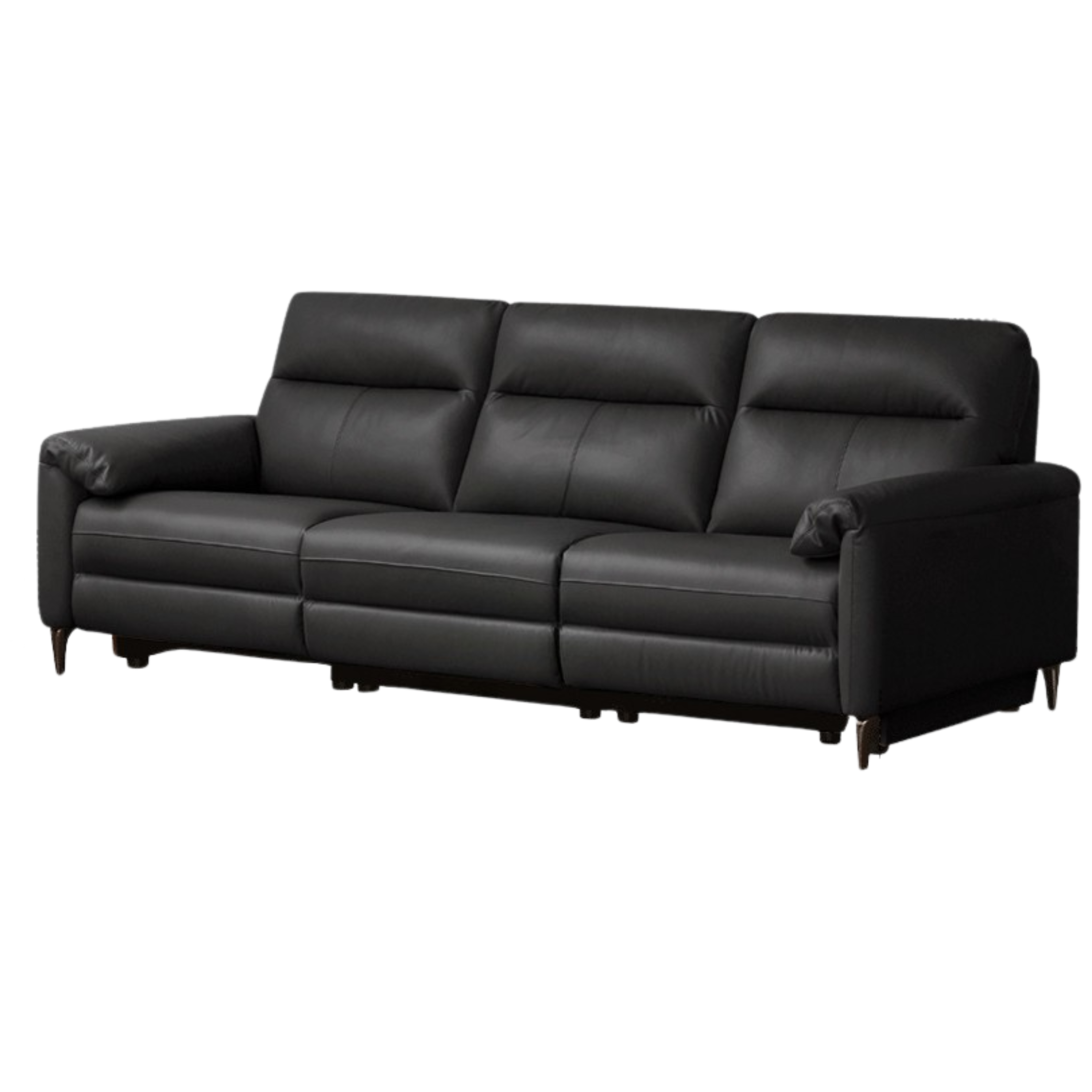 Leather Electric Zero Wall Sofa Italian Light Luxury.