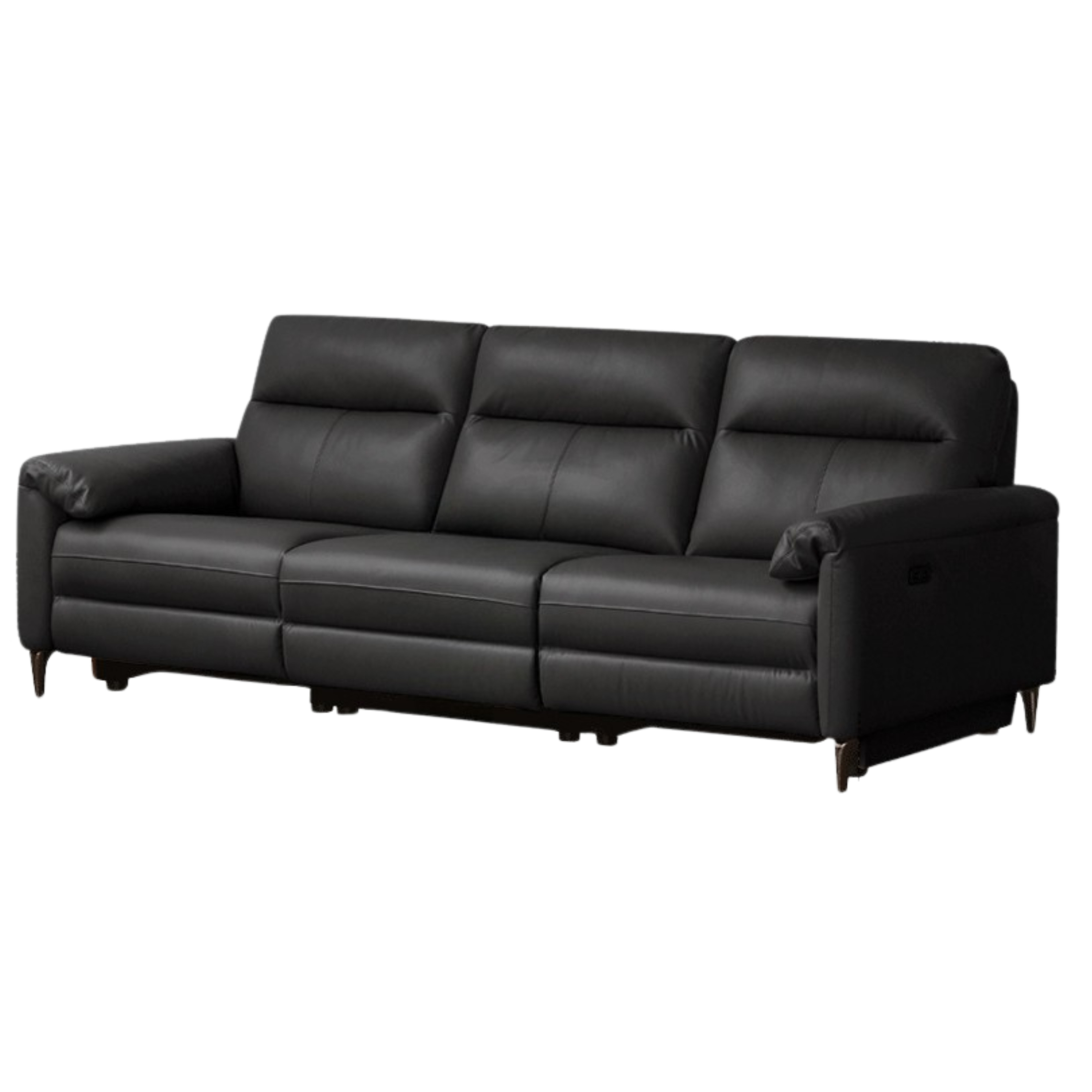 Leather Electric Zero Wall Sofa Italian Light Luxury.
